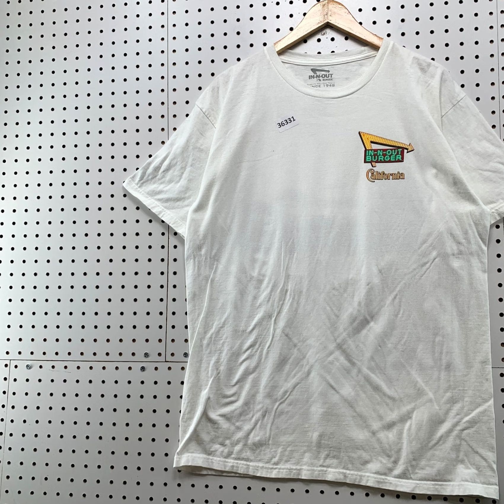 Vintage In N Out Shirt Mens Large White Sunset Car Graphic Short Sleeve California Size US L / EU 52-54 / 3 - 4 Thumbnail