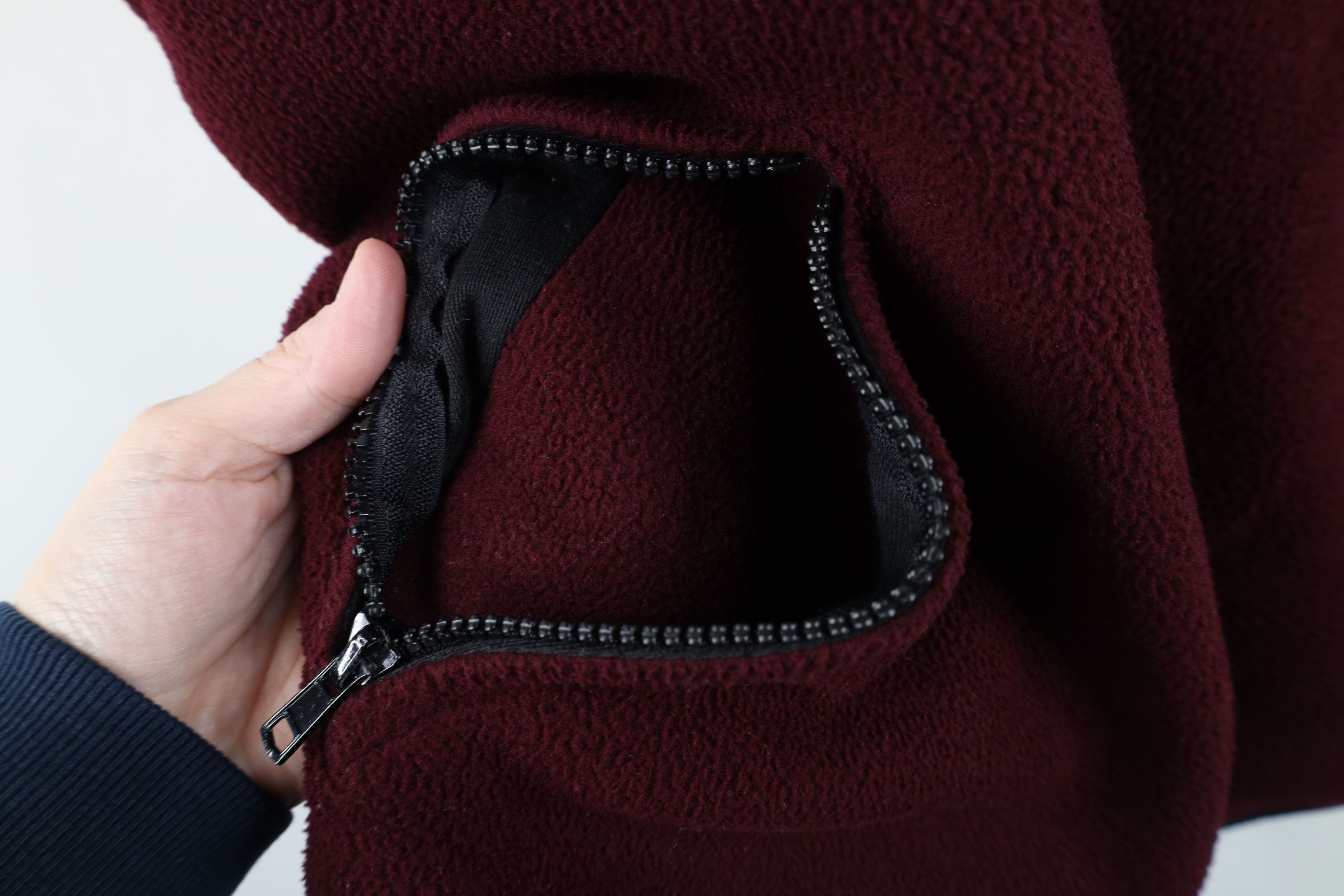 Vintage Vintage 90s Streetwear Full Zip Vest Jacket Burgundy USA Size US L / EU 52-54 / 3 - 6 Thumbnail