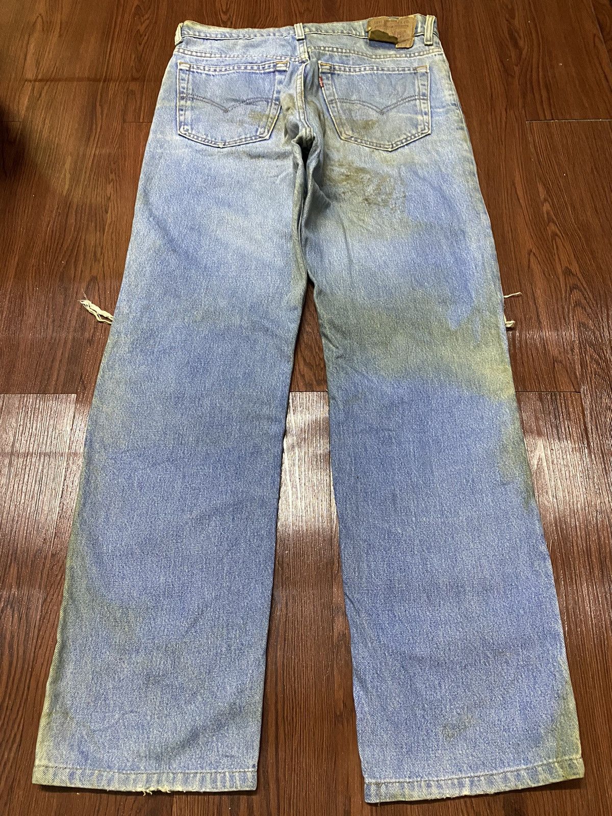 Levi's Vintage Clothing Vintage Levis515 Grunge Style Distressed Loose Jeans Size US 33 - 2 Thumbnail