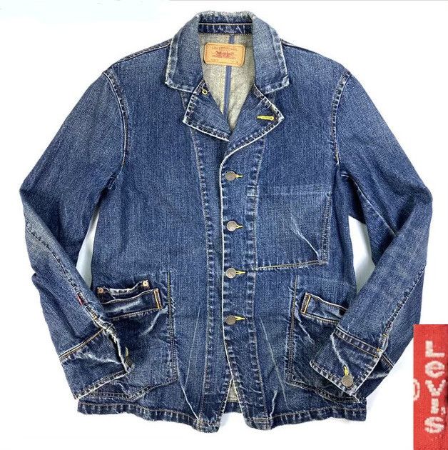 🔥Vintage Levis Distressed Denim Chore Jacket