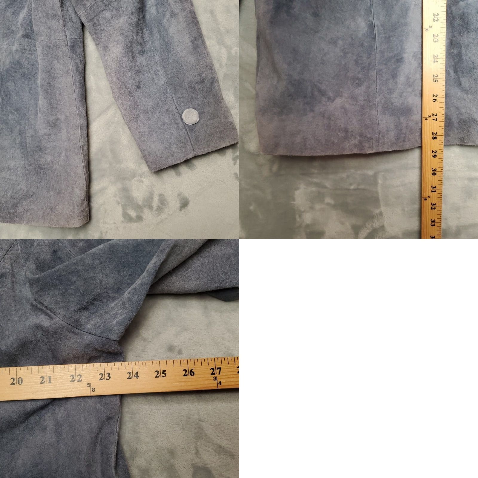 CO VINTAGE Denim Co Blazer Womens 1X Blue Suede Leather Jacket READ Denim Co Blazer Womens 1X Blue Suede Leather Jacket READ Size XL / US 12-14 / IT 48-50 - 9 Thumbnail