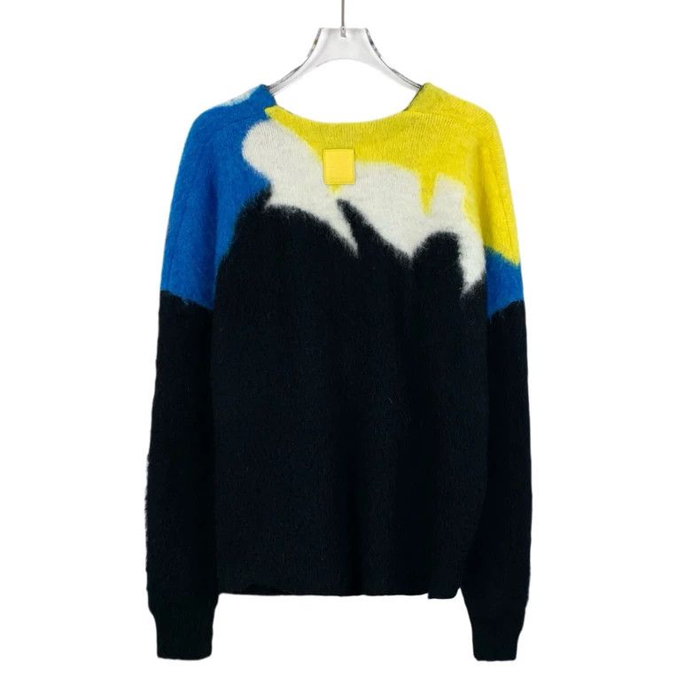 Loewe Loewe Patchwork-print long-sleeve knitted cardigan Size S / US 4 / IT 40 - 2 Thumbnail