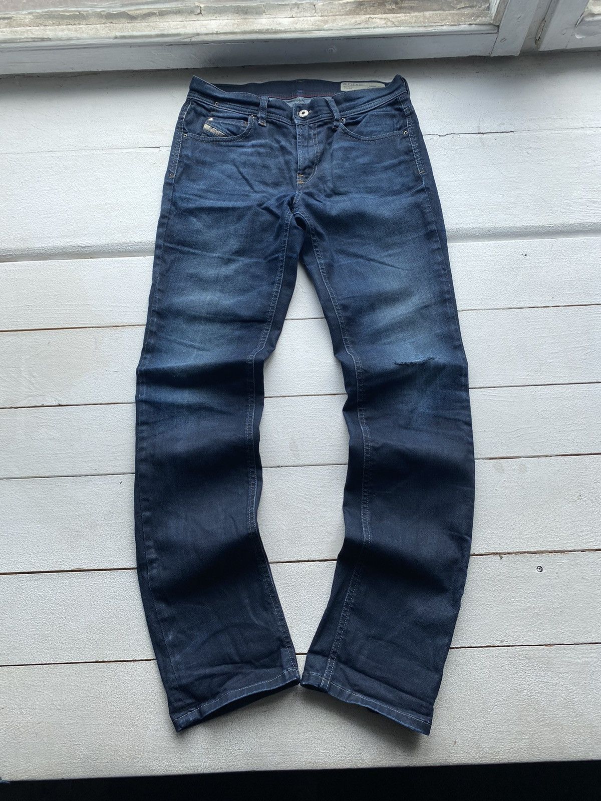 Designer × Diesel × Vintage 🔥Punk Emo Goth Diesel Regular Straight Blue Women Jeans rare Size 27" / US 4 / IT 40 - 2 Thumbnail