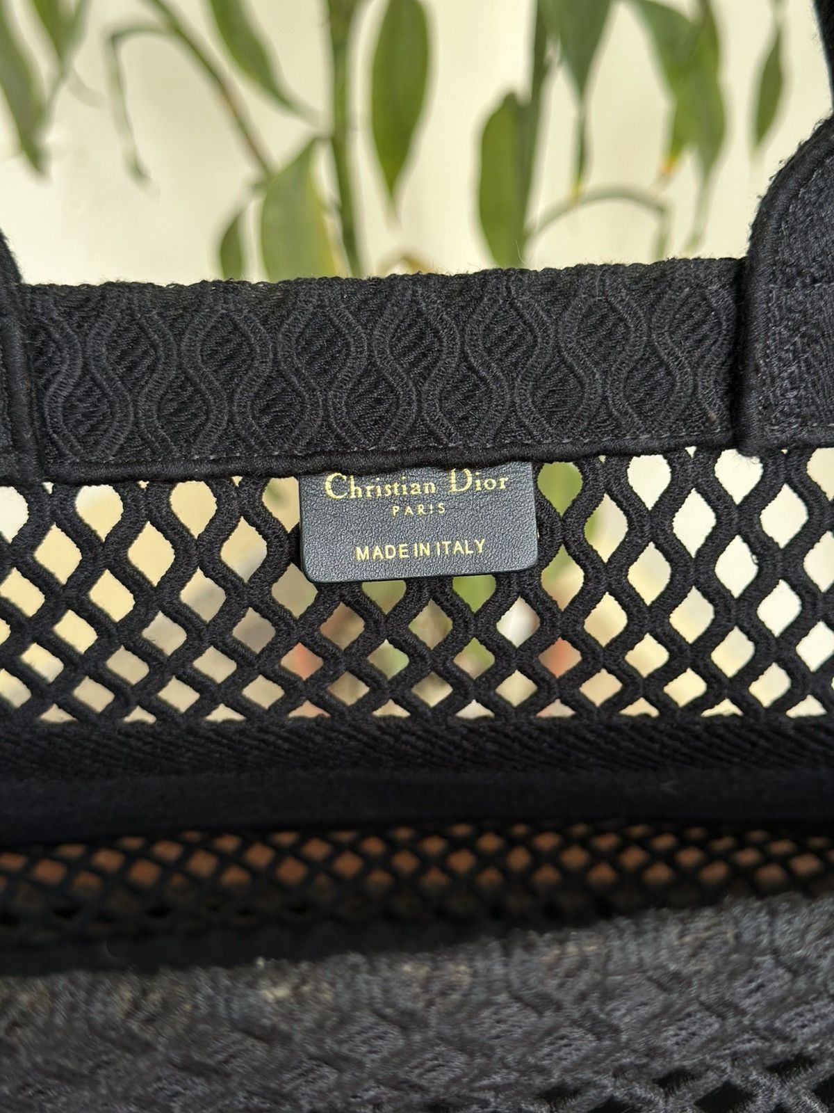 Dior Christian Dior mesh black tote bag Size ONE SIZE - 12 Thumbnail