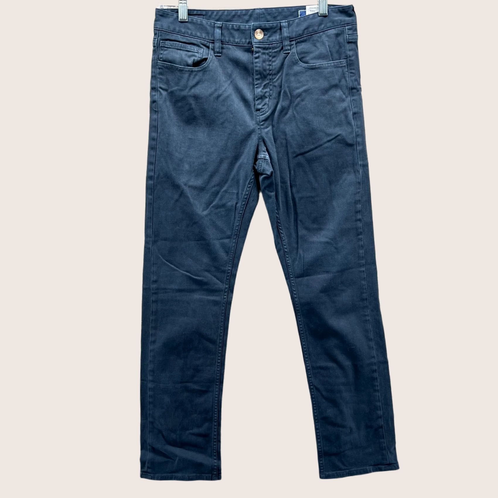 Vineyard Vines Vineyard Vines Pants Men 30x30 Flat Front Chino Cotton Canvas Blue Navy Slit Pocket Regular 30 Inseam Casual Formal Workwear Button Front Size US 30 / EU 46 - 1 Thumbnail