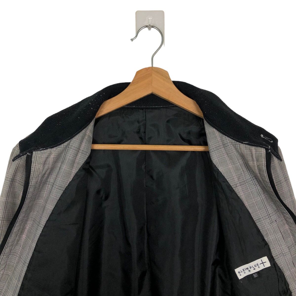 Japanese Brand VINTAGE BOMBER JACKET KLEIN PLUS HOMME TARTAN DESIGN Size US M / EU 48-50 / 2 - 10 Thumbnail