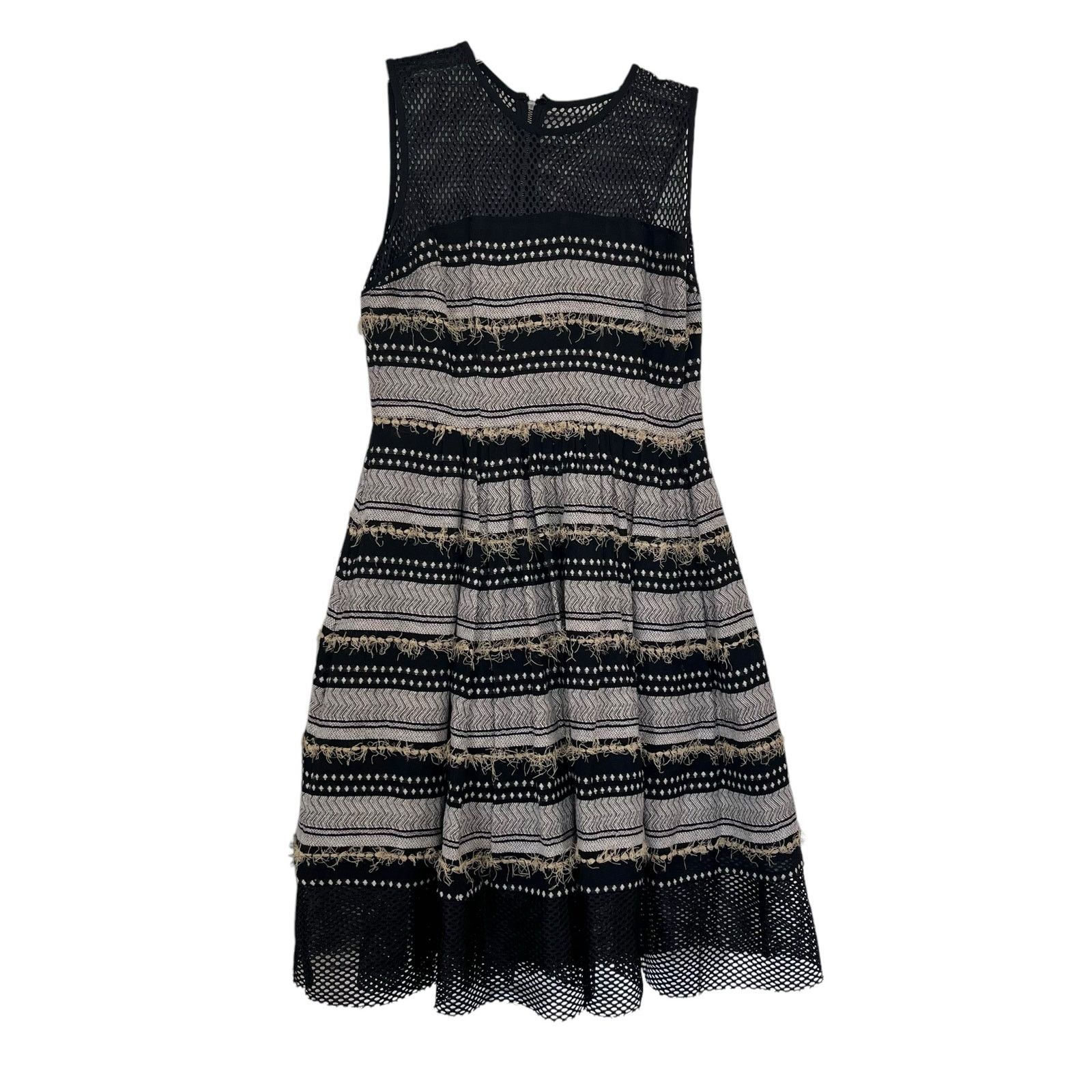 Anthropologie Tracy Reese Anthropologie Black Perforated Cocktail Dress Size M / US 6-8 / IT 42-44 - 2 Thumbnail