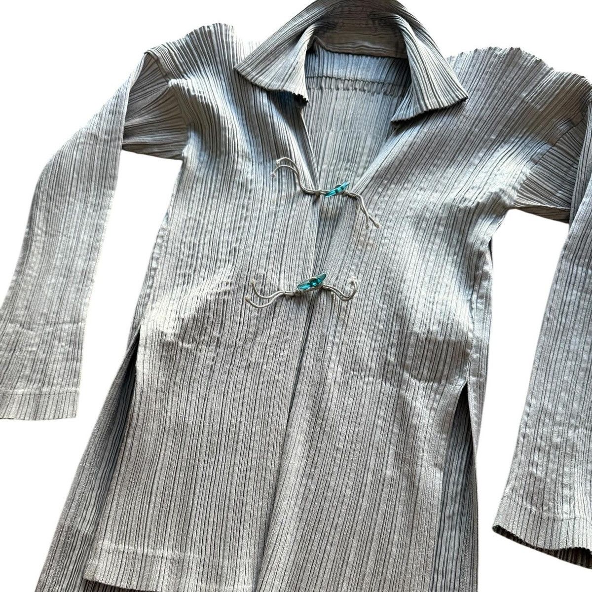 Issey Miyake RARE 1995 Issey Miyake Chinese button-up top Size L / US 10 / IT 46 - 2 Thumbnail