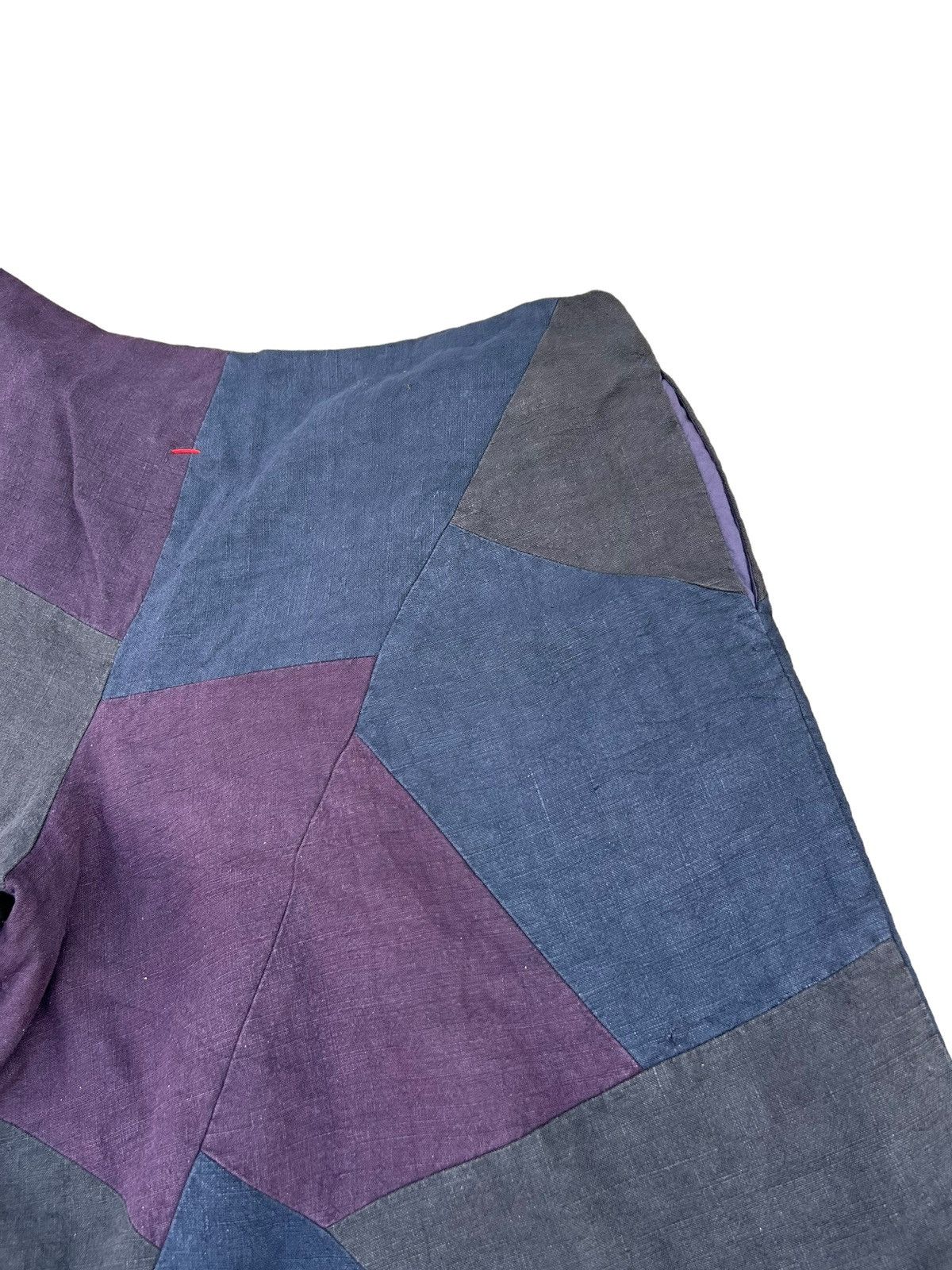 Casey Casey × Casey Vidalenc Casey Vidalenc Multi Colour Patchwork Super Wide Linen Pant Size US 32 / EU 48 - 14 Thumbnail
