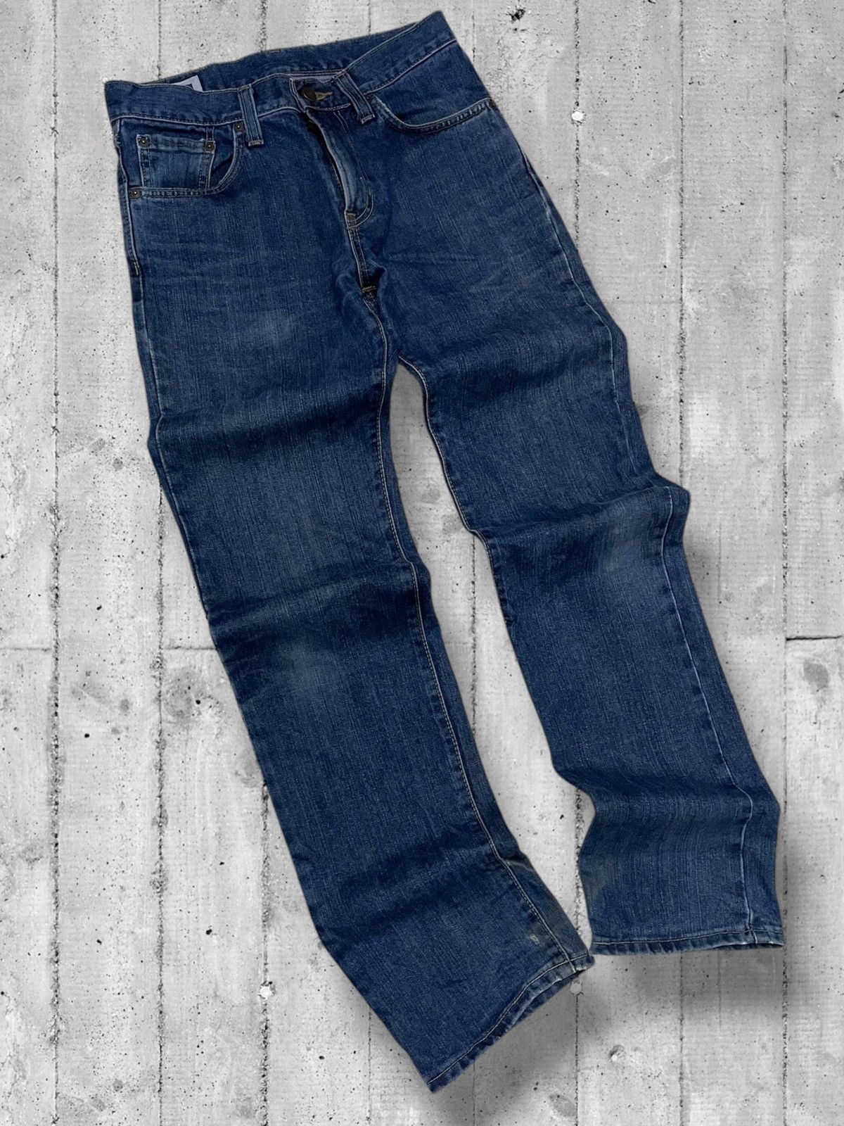 Designer × Edwin × Vintage Vintage 1990s Japan Designer Edwin 403 Distressed Denim Size US 29 - 2 Thumbnail