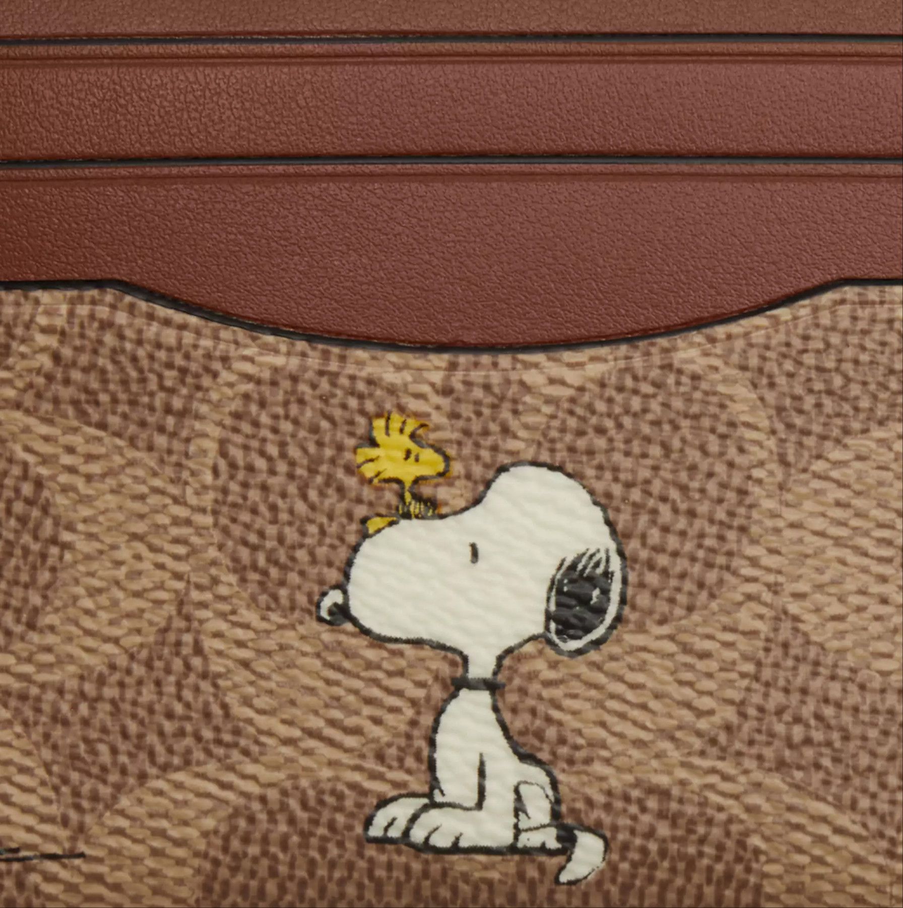 Coach Coach X Peanuts Slim Id Card Case With Snoopy Print CBK55 Size ONE SIZE - 4 Thumbnail