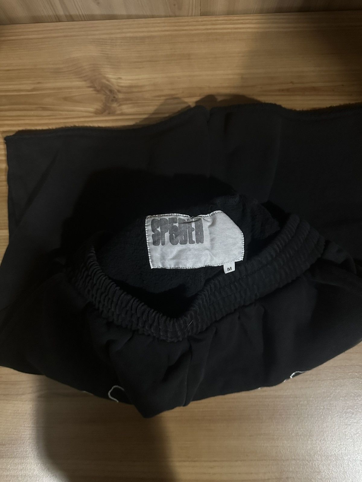 Sp5der Black OG Logo Embroidered Sweatshort Size US 28 / EU 44 - 3 Thumbnail