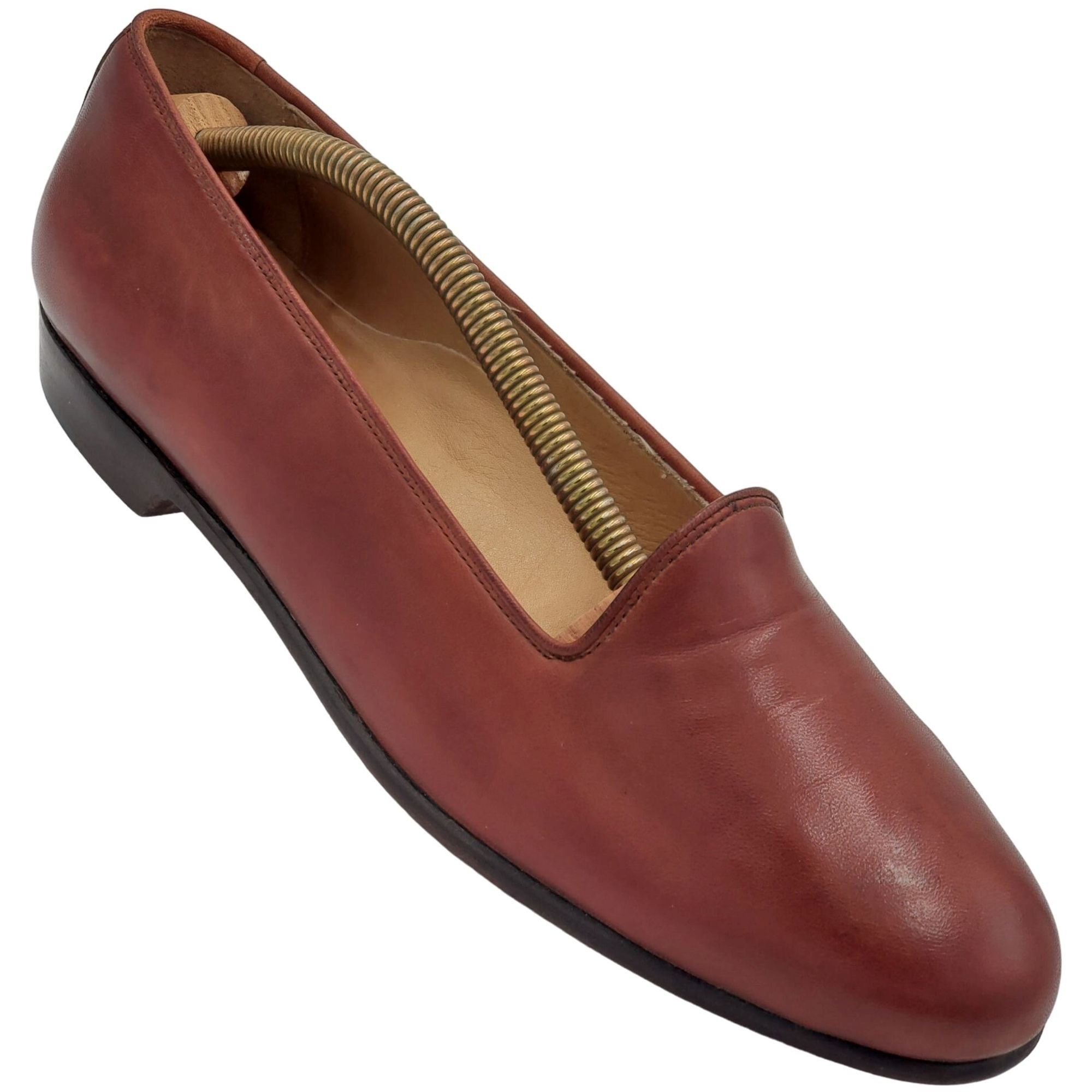 Bragano Vintage Bragano Cole Haan Italy Men 8M Brown Calfskin Classi Size US 8 / EU 41 - 13 Thumbnail