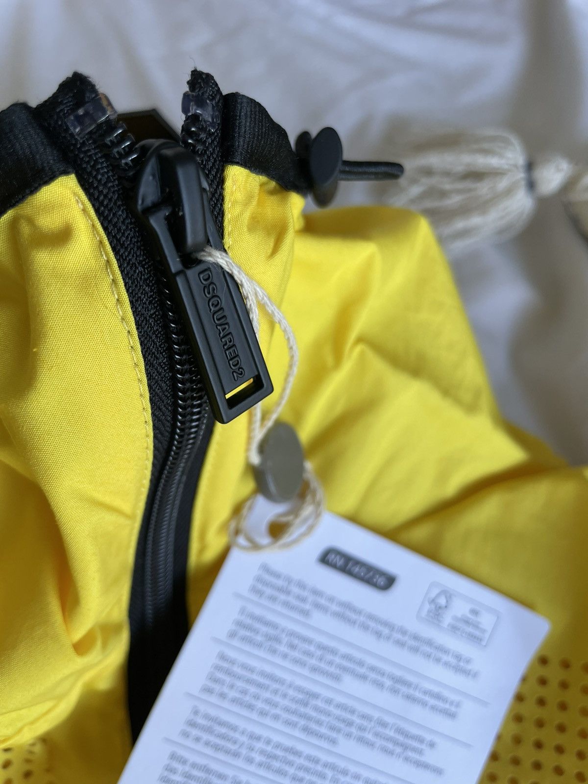 DSQUARED2 PERFORATED OUTERWEAR JACKET WITH HOOD