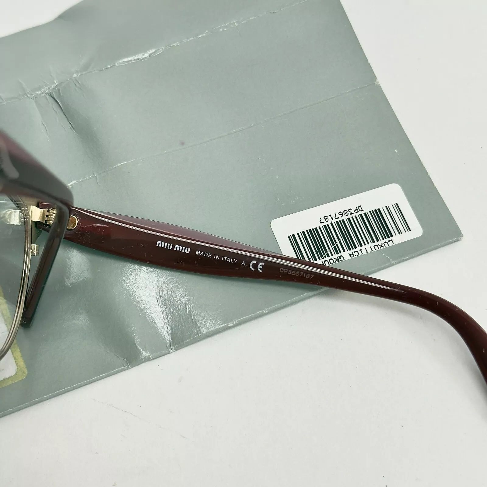 Miu Miu MIU MIU RASOIR 54Q Gold Layers Red Pink 52mm Optical MU54QV Size ONE SIZE - 5 Thumbnail