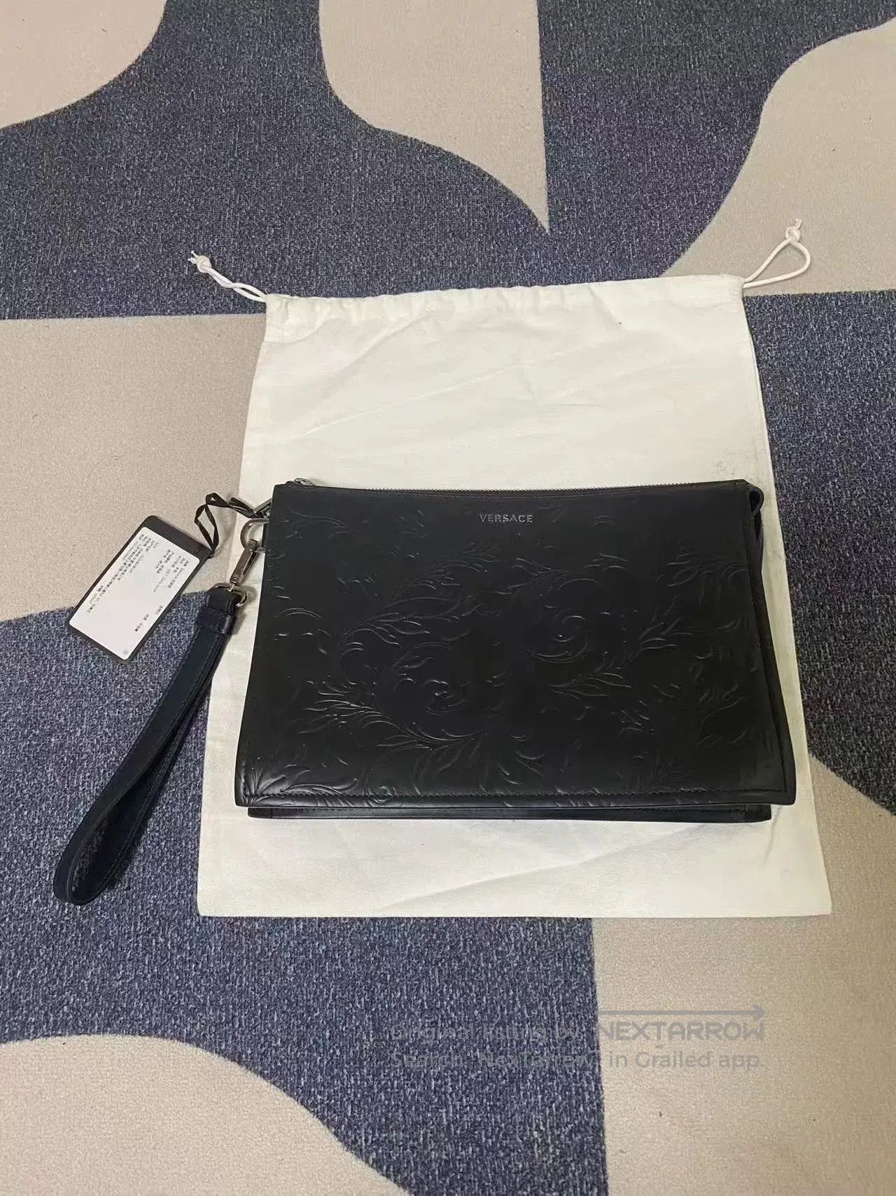 Versace Versace Barocco Print Cowhide Clutch. Size ONE SIZE - 1 Thumbnail