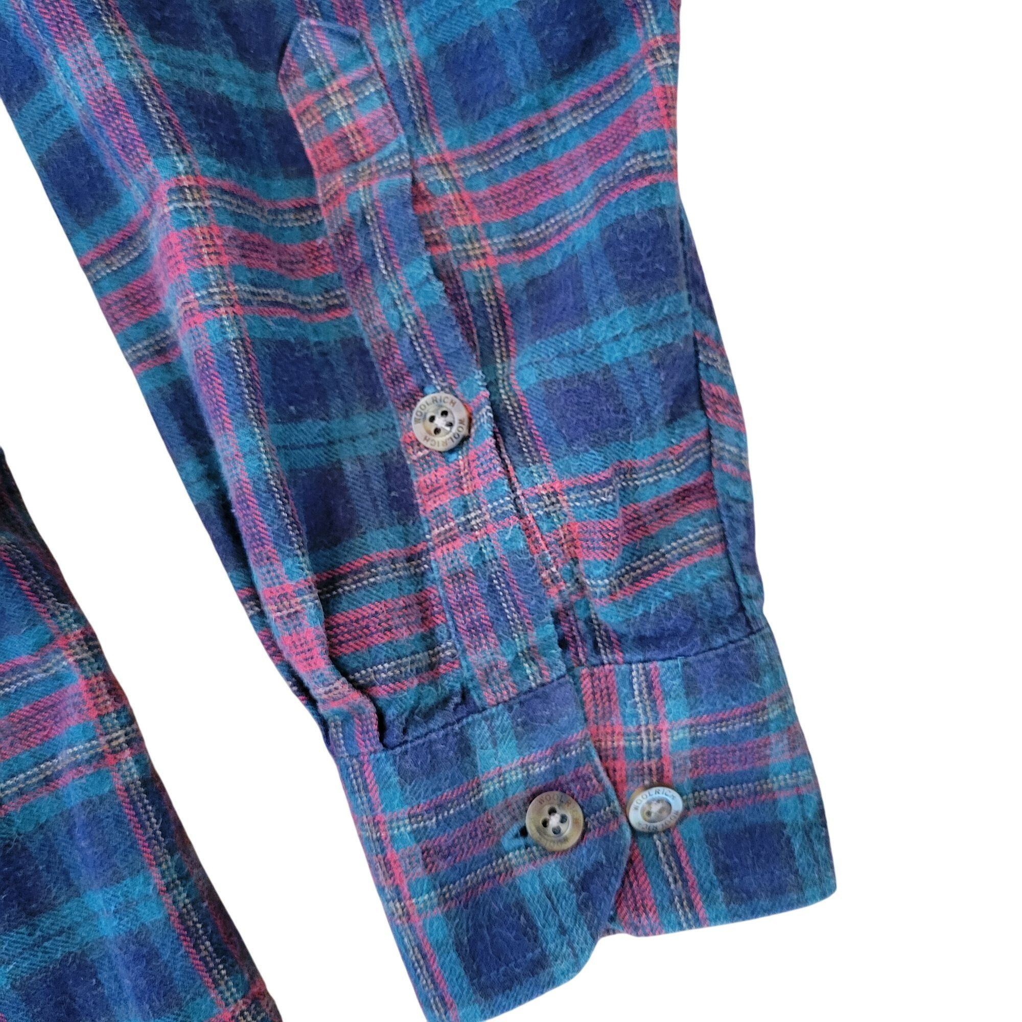 Woolrich Woolen Mills Woolrich L Plaid Button Up Flannel Shirt Green Red Plaid Cot Size US L / EU 52-54 / 3 - 6 Thumbnail