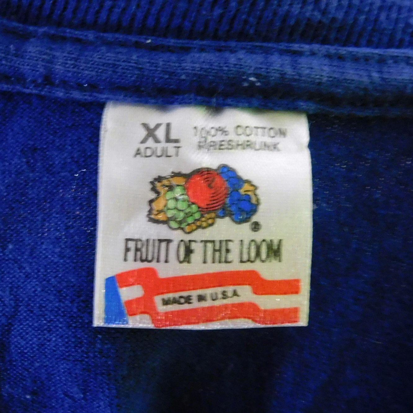 Fruit Of The Loom 90s Fruit Of The Loom Warning Retiree T Shirt Size XL Blue Size US XL / EU 56 / 4 - 2 Thumbnail