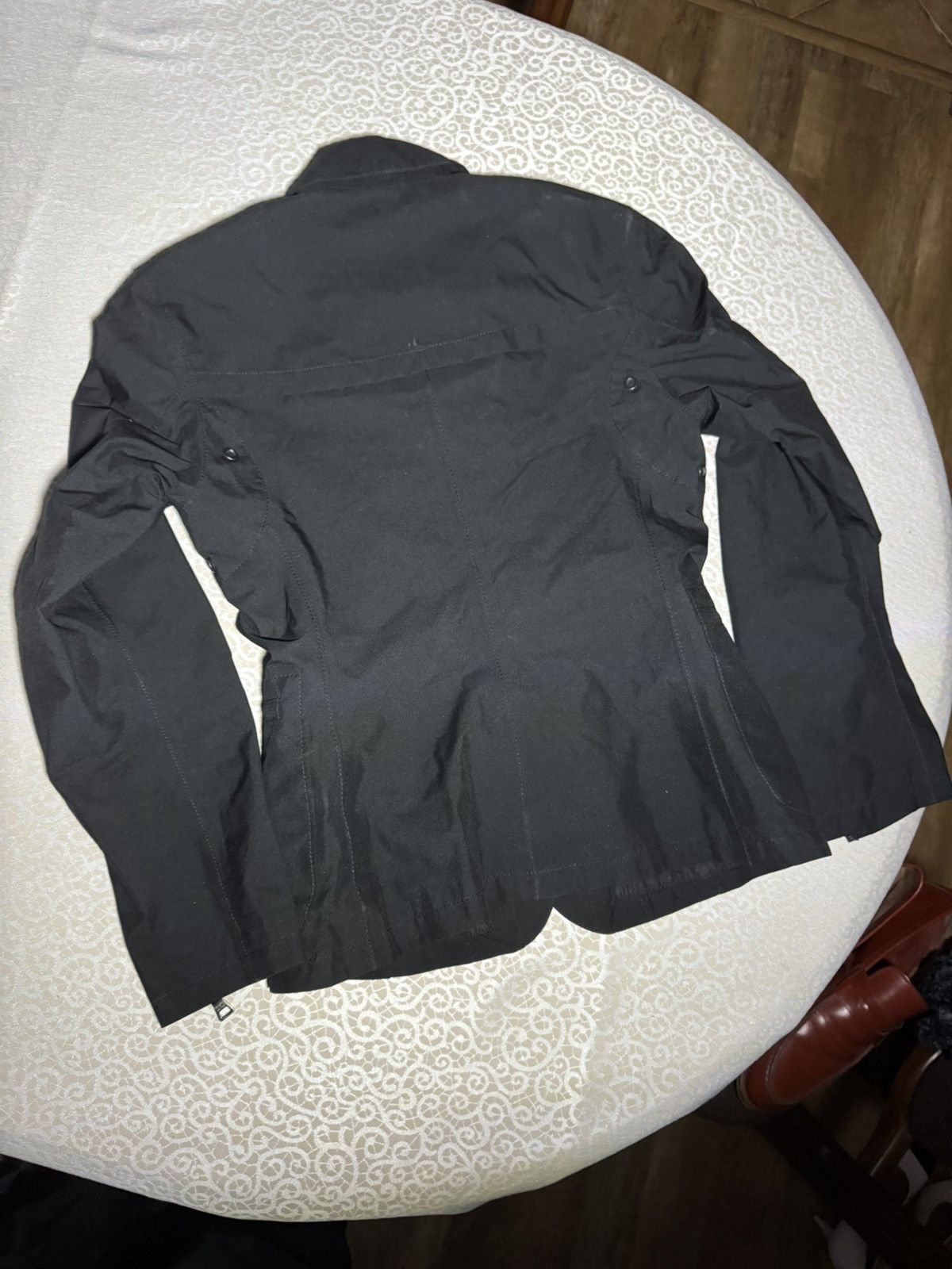 Prada Prada Black Technical Jacket / Red Logo Detail Size S / US 4 / IT 40 - 2 Thumbnail