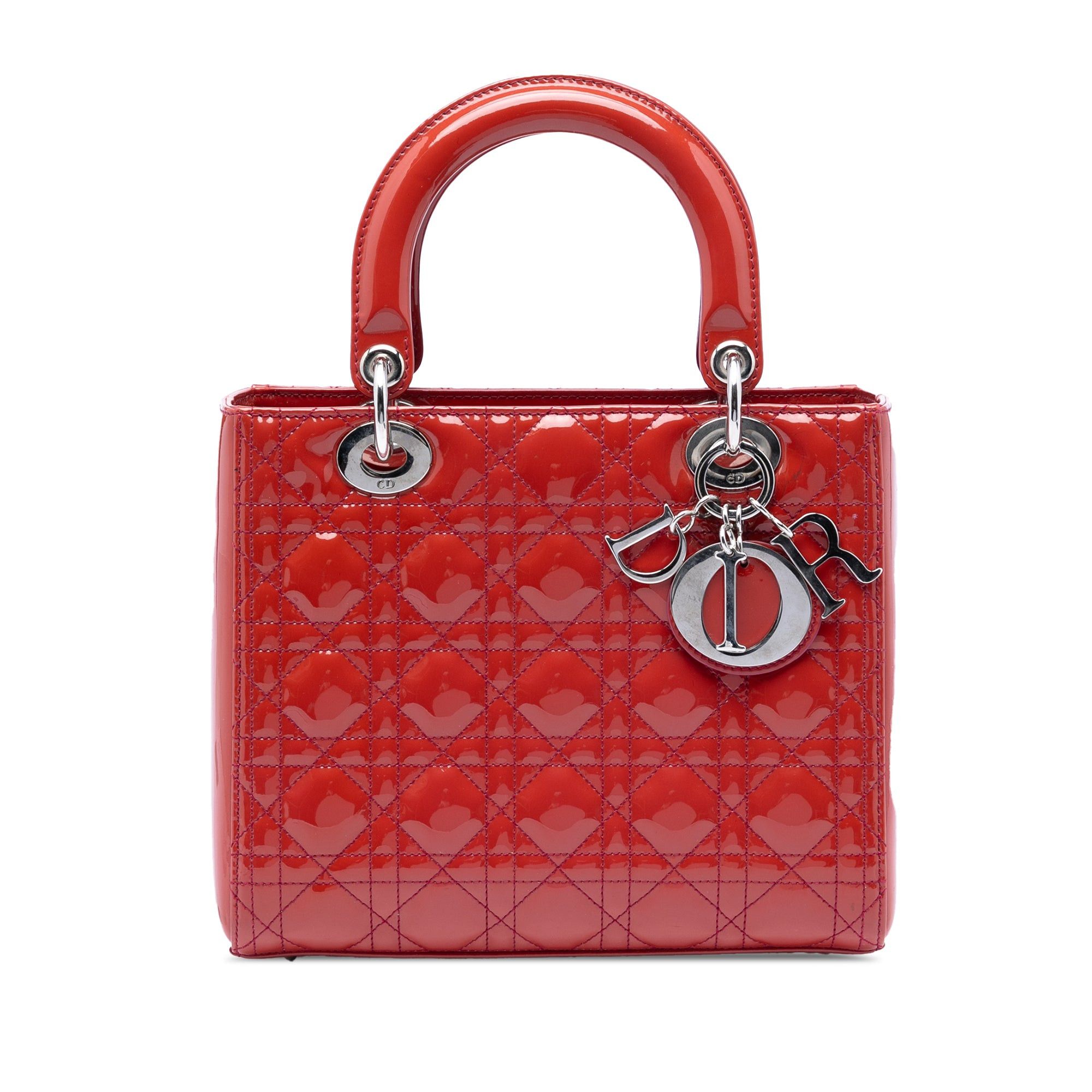 Dior Medium Patent Cannage Lady Dior Size ONE SIZE - 1 Thumbnail
