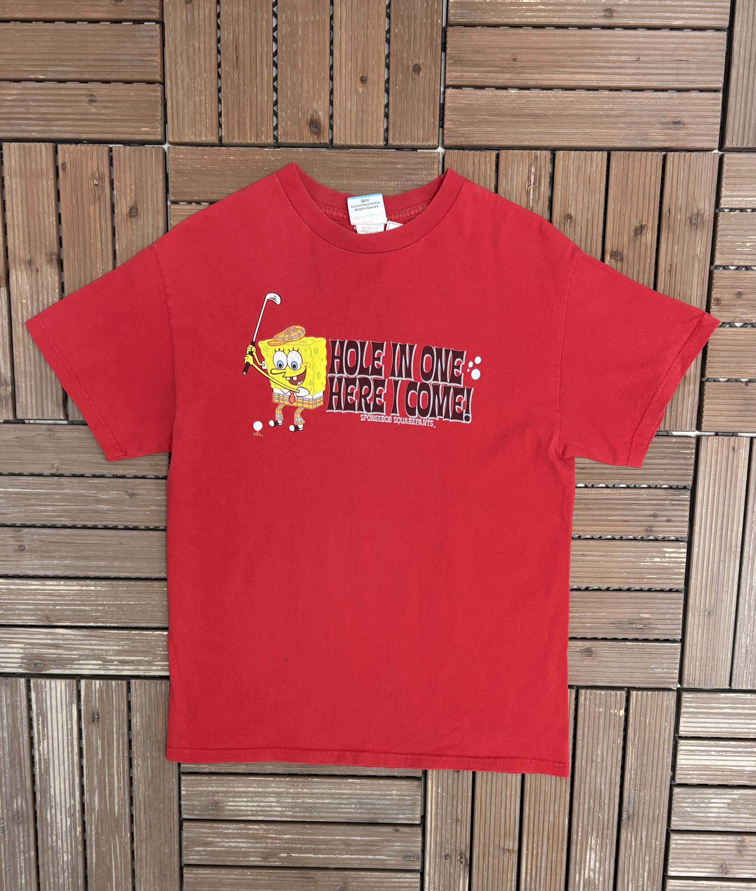 Vintage Spongebob Squarepants Hole In One Here I Come Vintage Tee Size US M / EU 48-50 / 2 - 1 Thumbnail