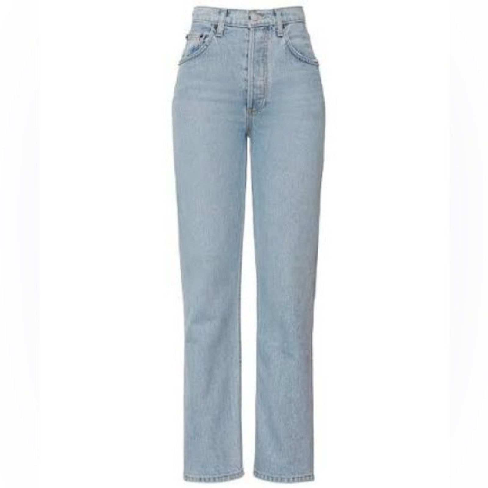 Reformation REFORMATION $178 Cynthia High Straight Jeans Tahoe Wash 28 Size 28" / US 6 / IT 42 - 8 Thumbnail