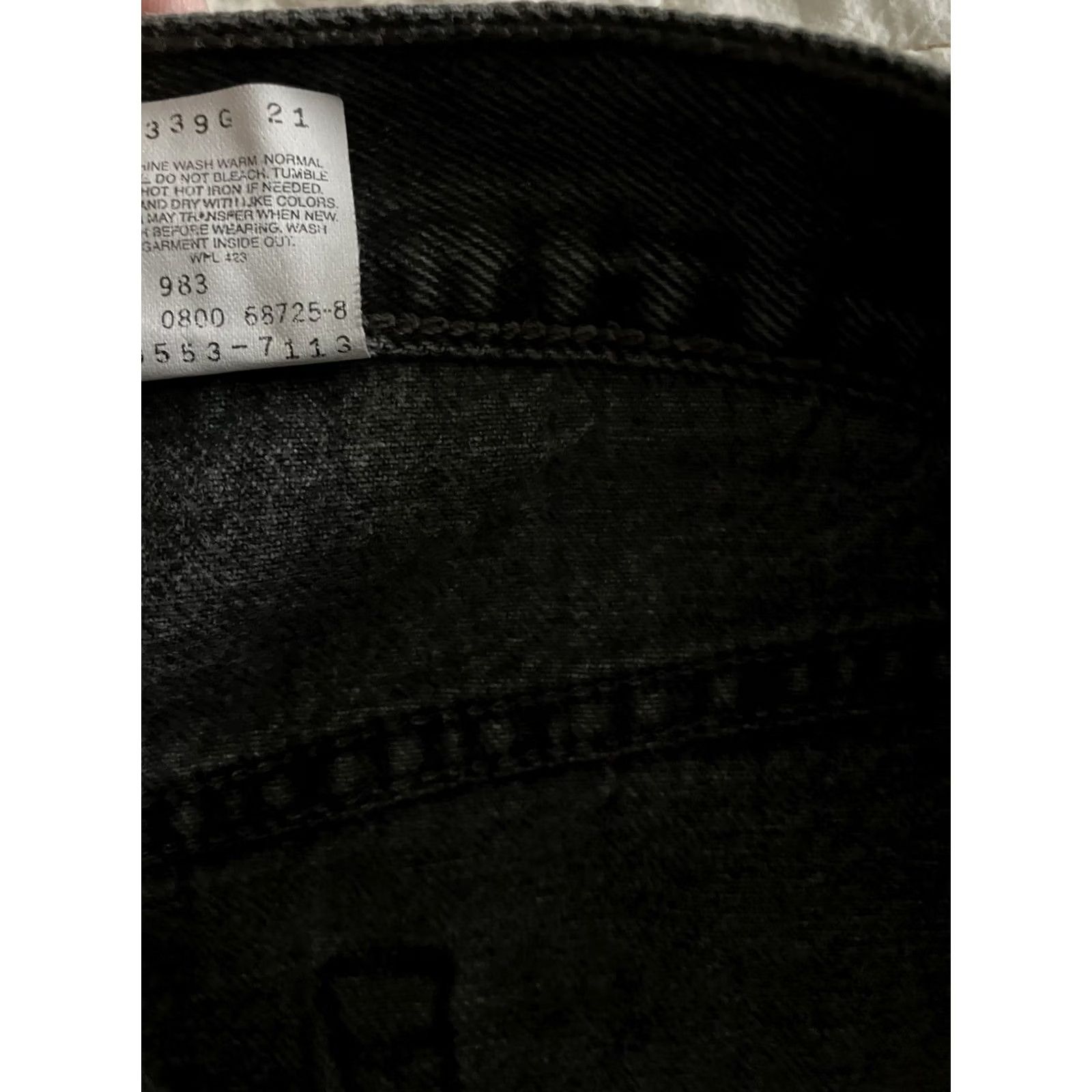 Levi's Levi's 550 Jeans Men Black 36x32 Relaxed Fit Denim Pants Y2K 90s Size US 36 / EU 52 - 4 Thumbnail