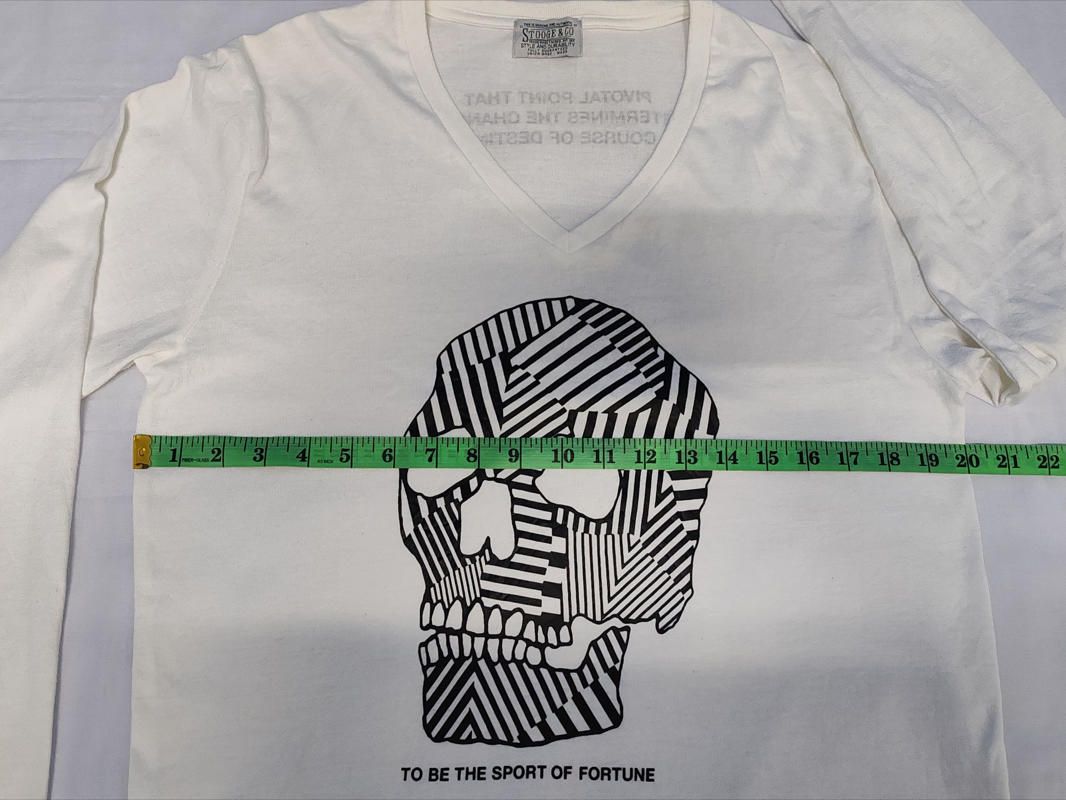 Japanese Brand Stooge & Co Japan Designer Long Sleeve Big Head Skull Size US L / EU 52-54 / 3 - 7 Thumbnail