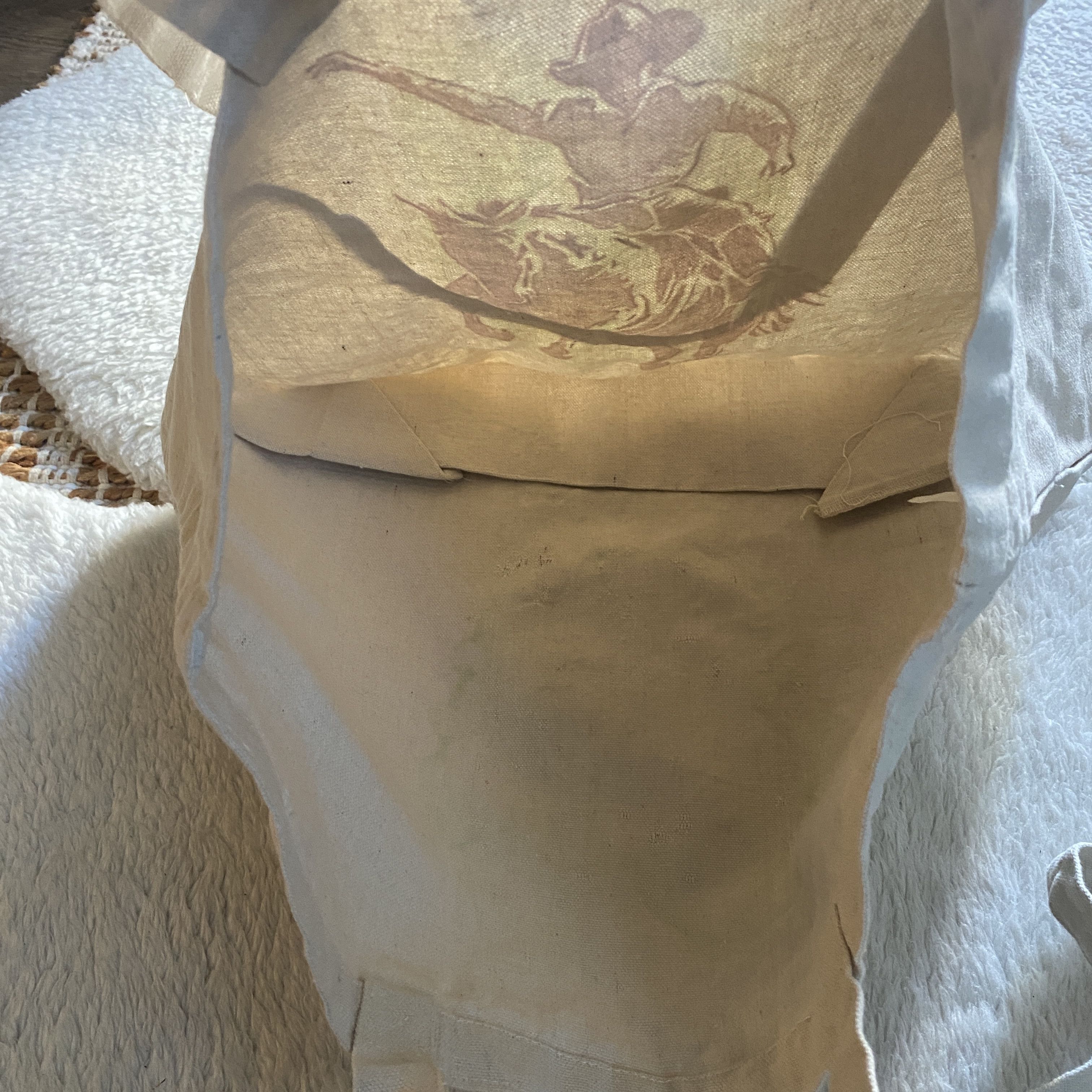 Other Hand-Burned Cowboy Canvas Tote Bag – One-of-a-Kind Design Size ONE SIZE - 4 Thumbnail