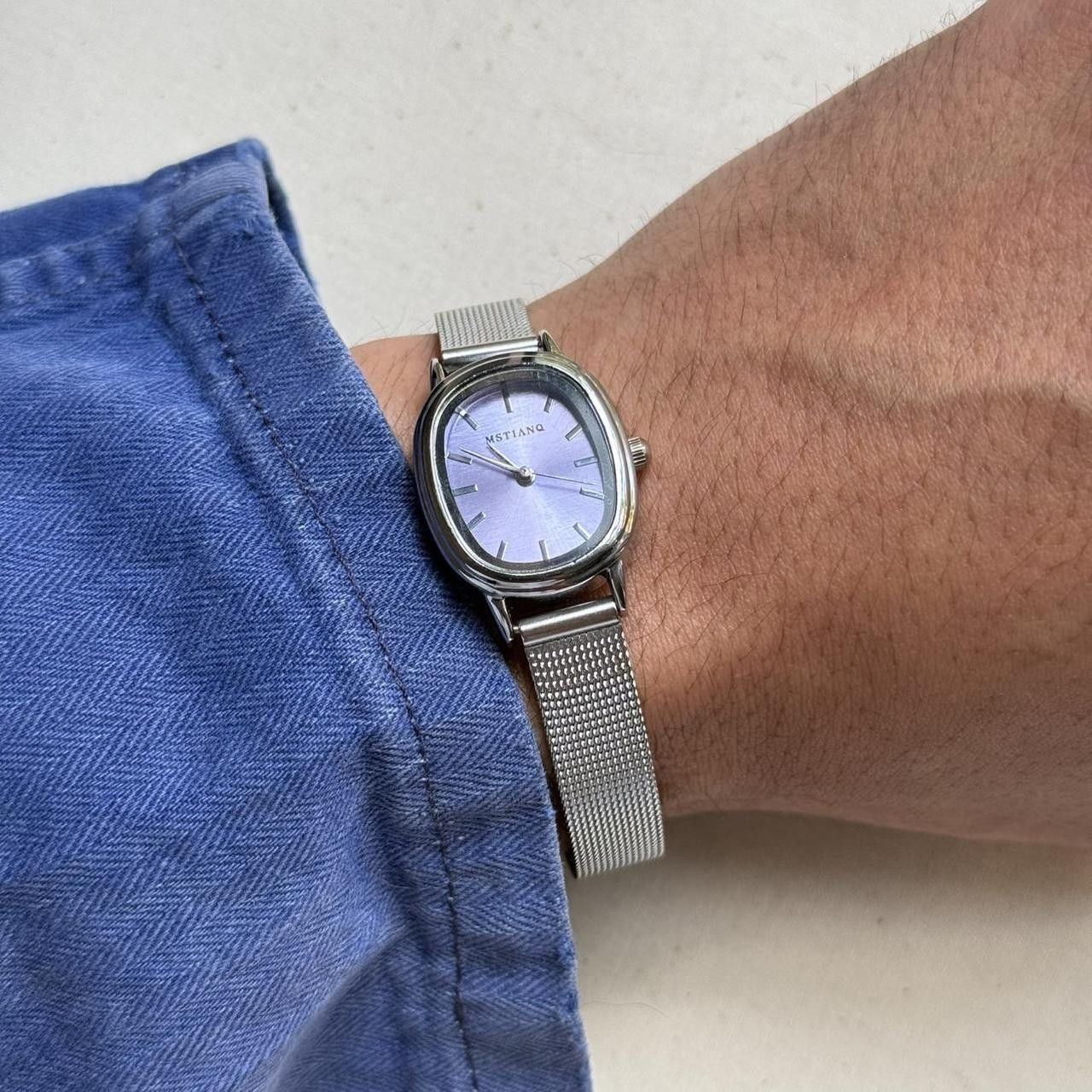 Vintage y2k silver round purple stainless steel quartz luxury watch Size ONE SIZE - 5 Thumbnail