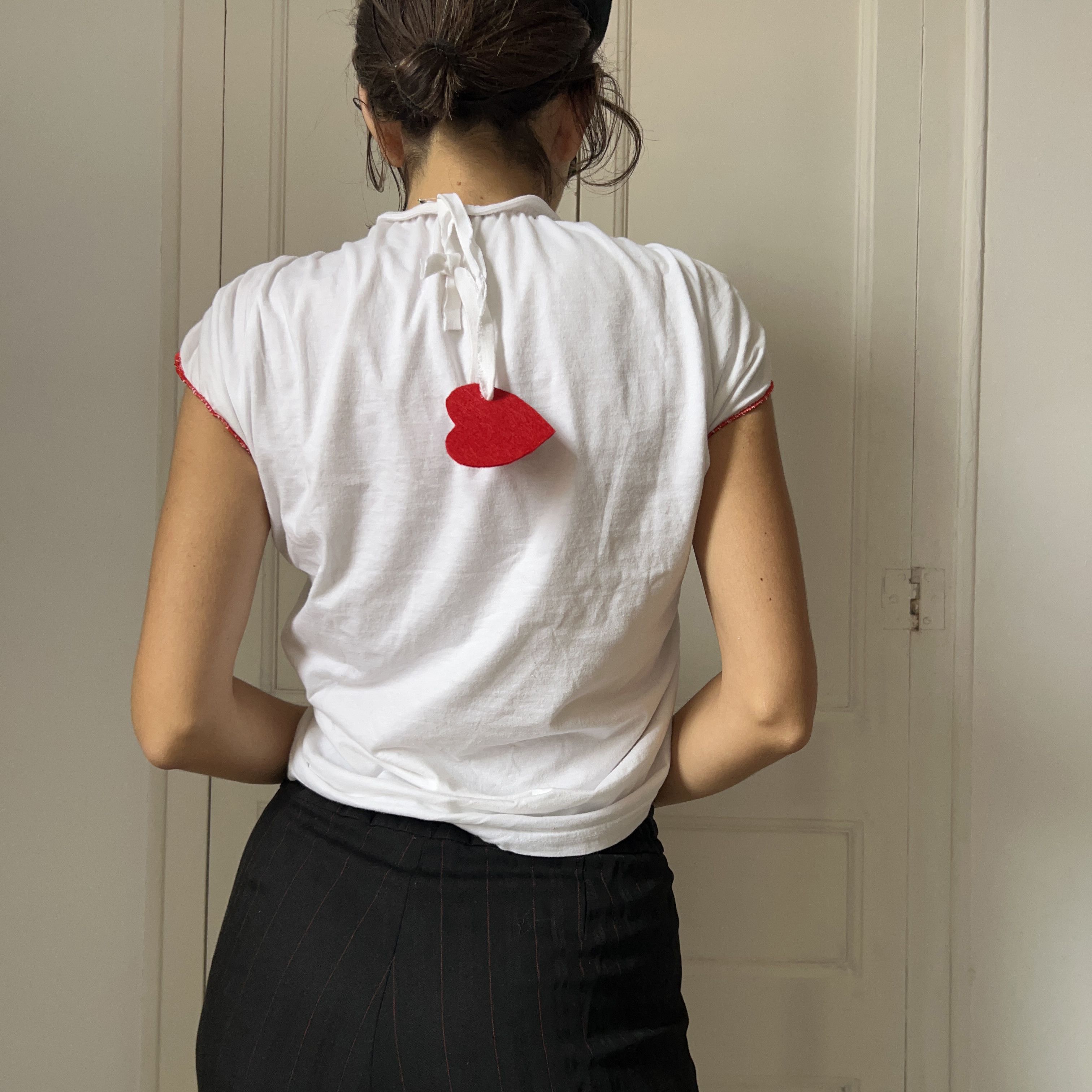 Custommade Reworked I Love Barcelona Ruched Tee Size M / US 6-8 / IT 42-44 - 3 Thumbnail