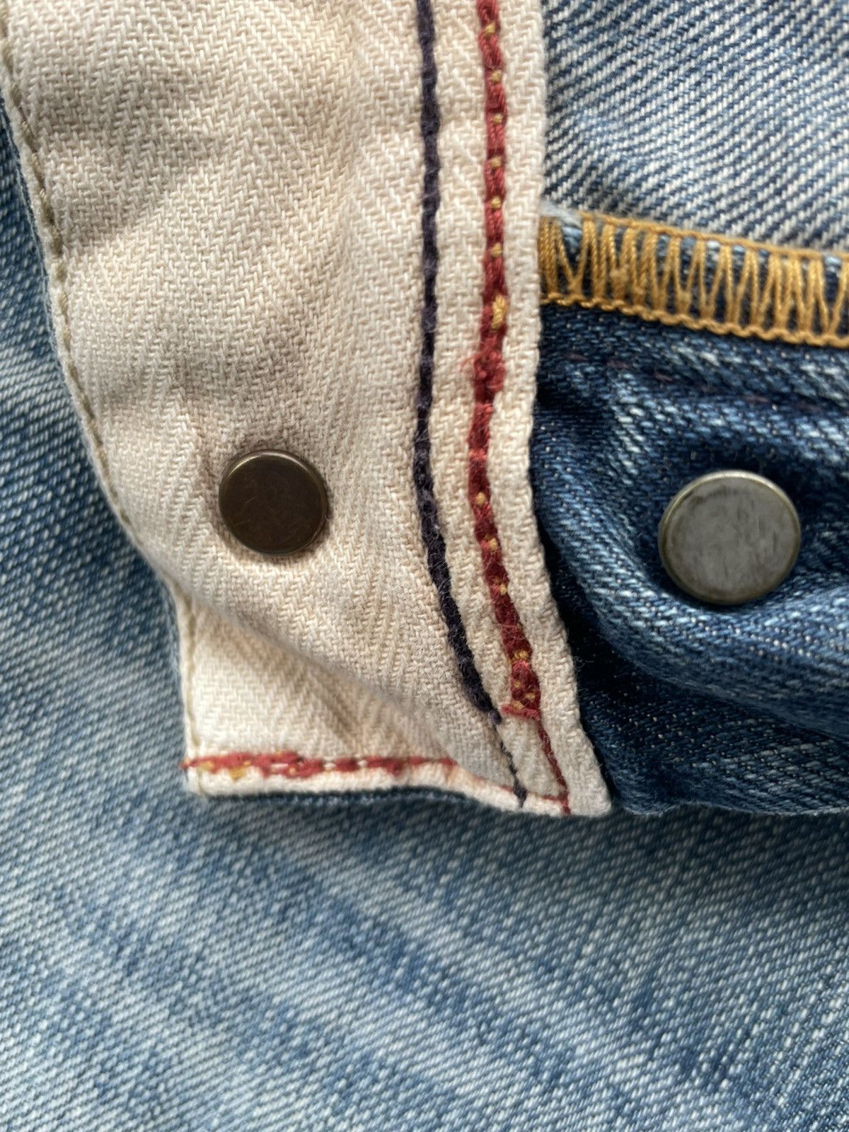 Japanese Brand × Vintage Vintage Blue Way Faded Denim Size US 33 - 16 Thumbnail