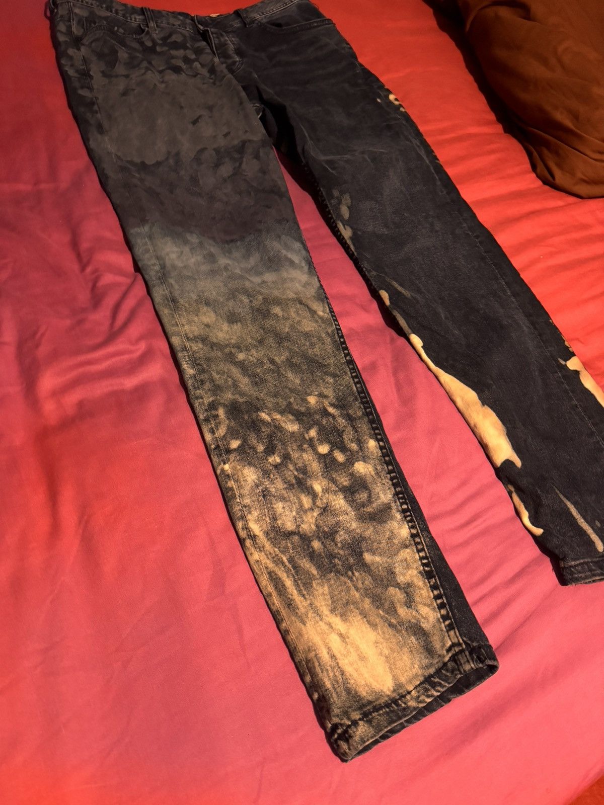 Other Bleached Acrylic paint Jeans Size US 34 / EU 50 - 5 Thumbnail