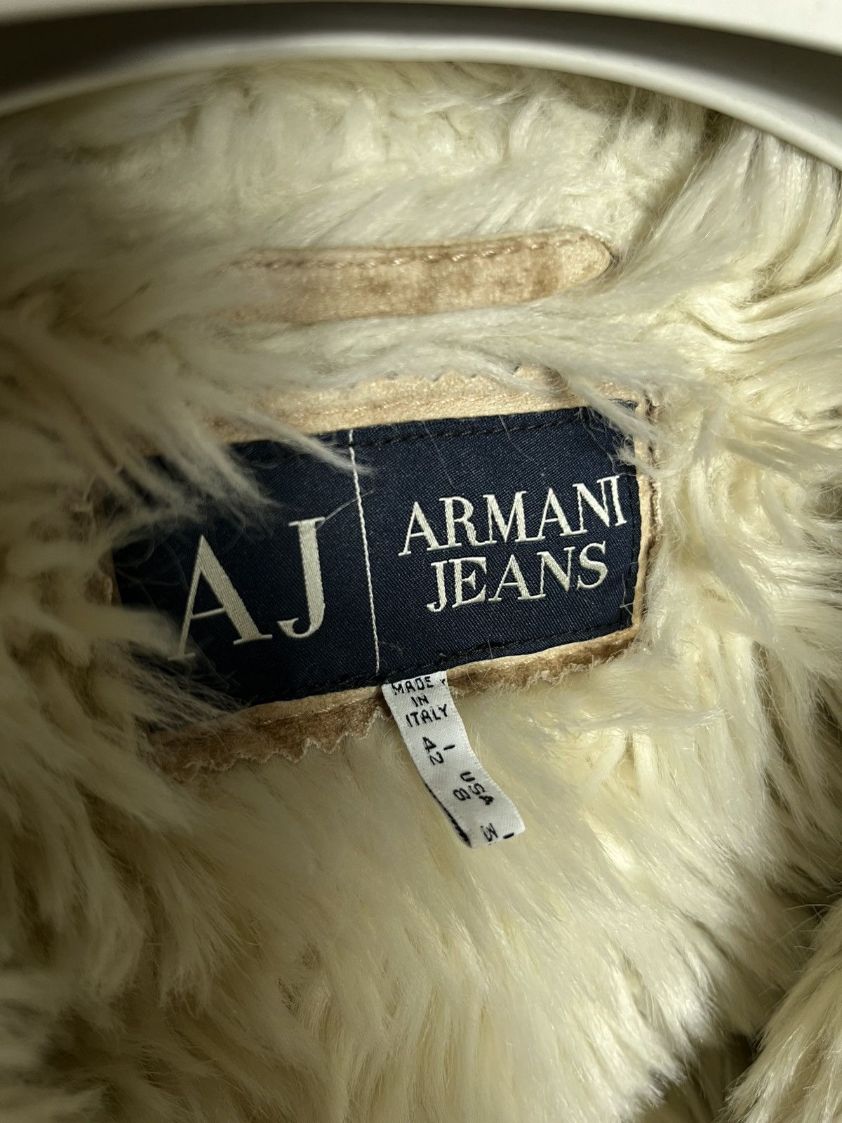 Armani Armani Jeans Y2K Faux Faux Fur Midi Jacket Long Coat Parka Size M / US 6-8 / IT 42-44 - 9 Thumbnail
