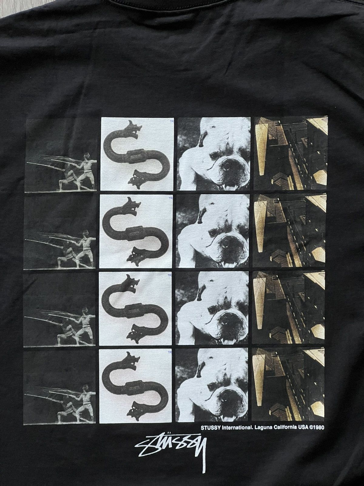 Stussy Stussy Grid Tee “Black” Size US L / EU 52-54 / 3 - 2 Thumbnail