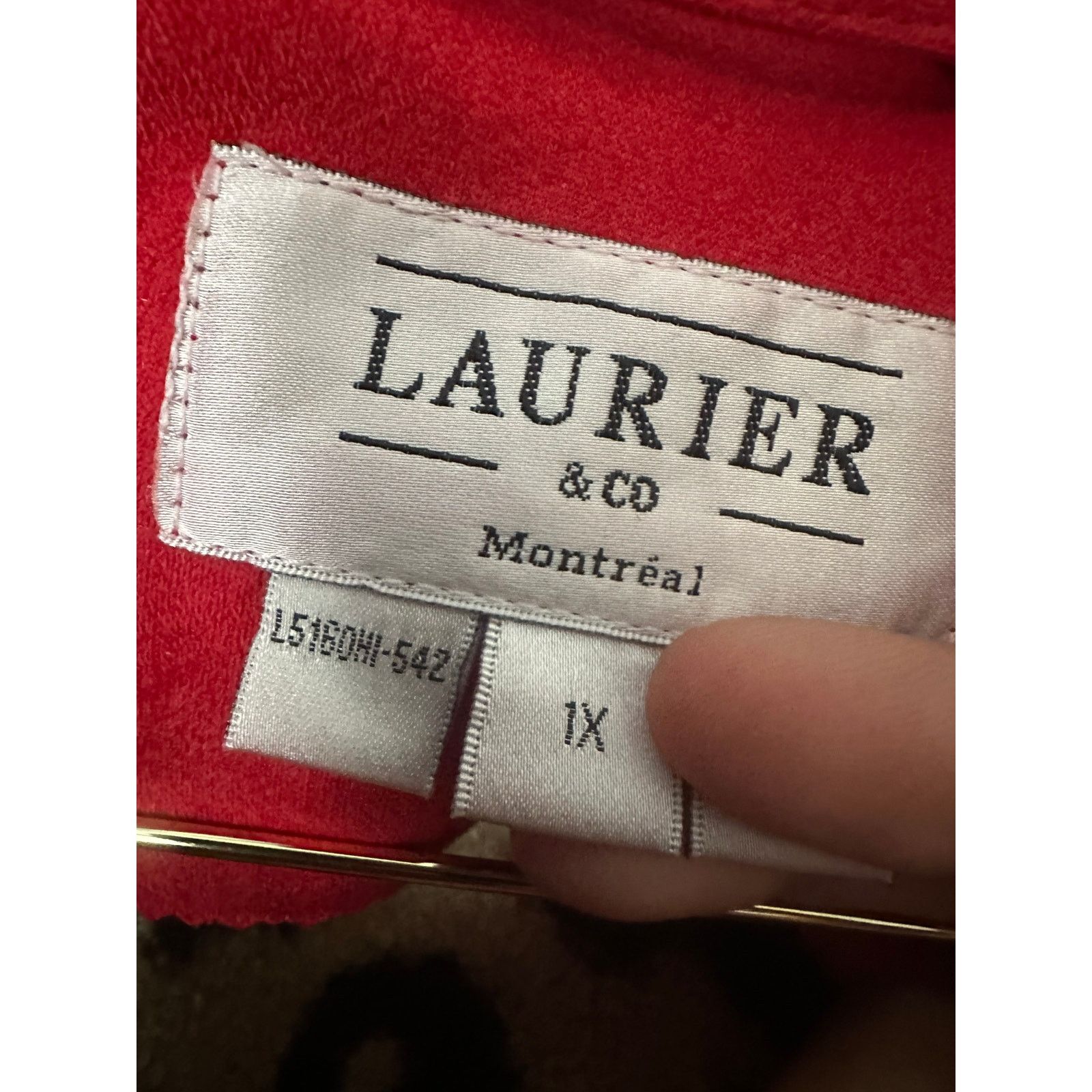 Other Women's Red Barn Jacket with Sherpa Trim Size XL / US 12-14 / IT 48-50 - 3 Thumbnail
