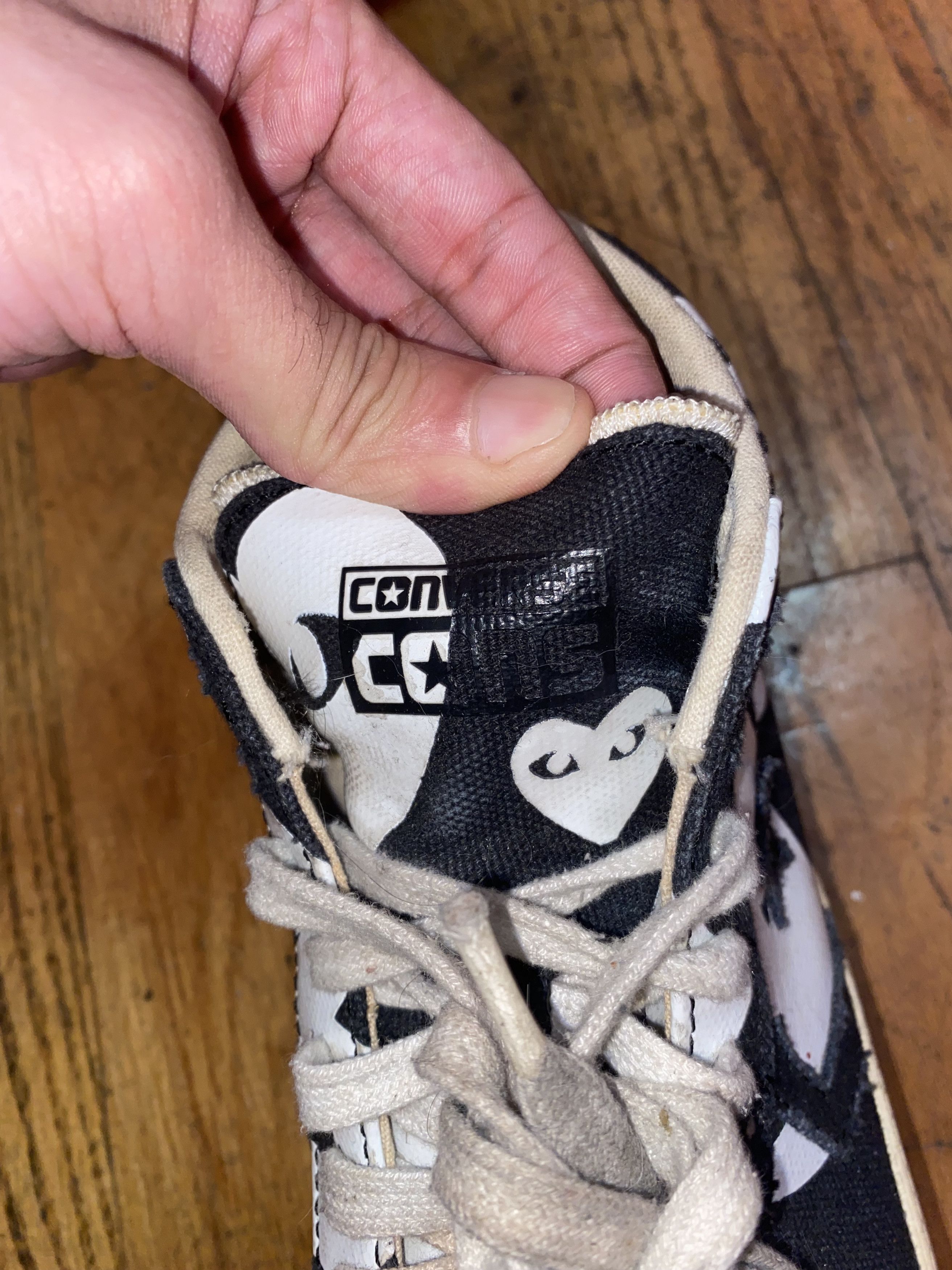 Comme des Garcons COMME DES GARÇONS x CONVERSE Hi-Top Snkrs ⊛ BLK/WTE ⊛ GntlyW Size US 7.5 / IT 37.5 - 5 Thumbnail