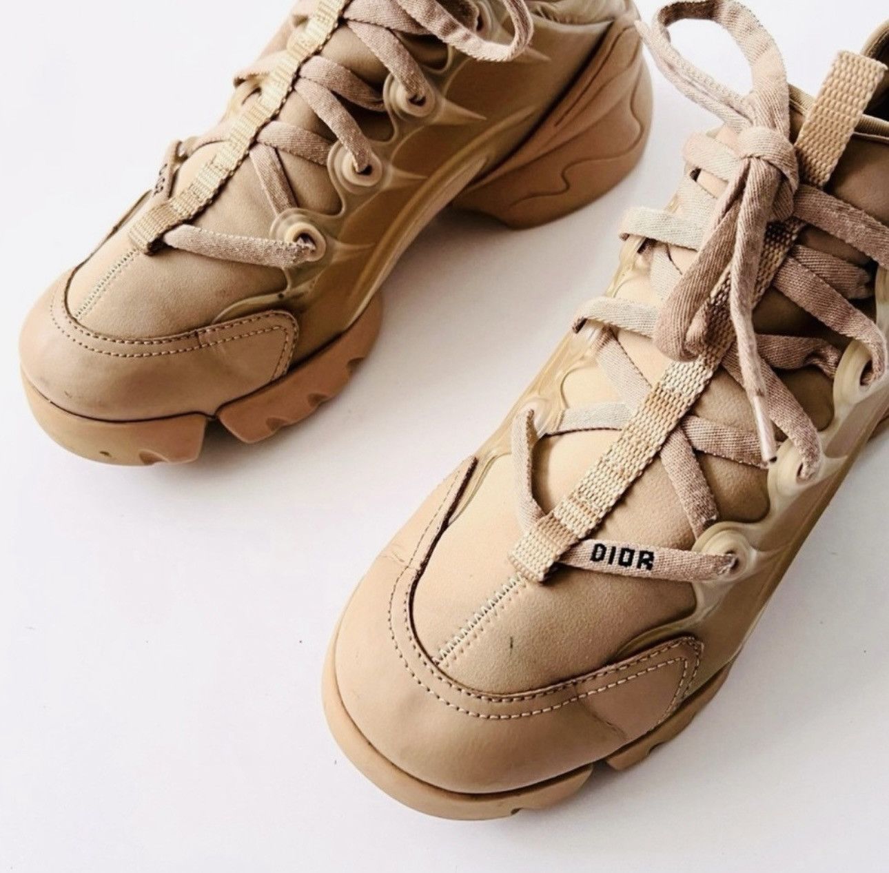 Dior Dior D-Connect Sneaker Nude Technical Fabric Size US 7 / IT 37 - 7 Thumbnail