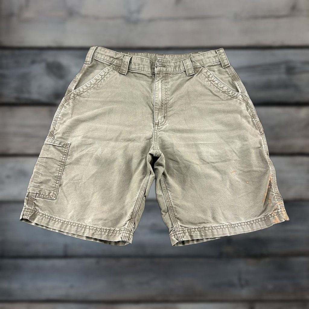 Carhartt VINTAGE Carhartt Shorts Mens 34 Brown Carpenter Original Fit Canvas B147 LBR Y2K Size US 34 / EU 50 - 1 Thumbnail