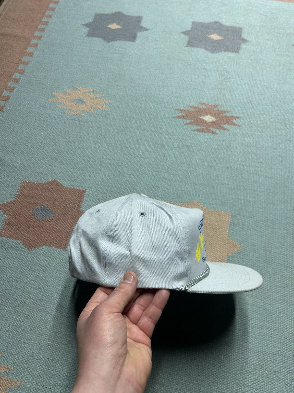 Vintage Vtg SnapBack hat Swartz creek elevator corn Michigan farm Size ONE SIZE - 8 Thumbnail