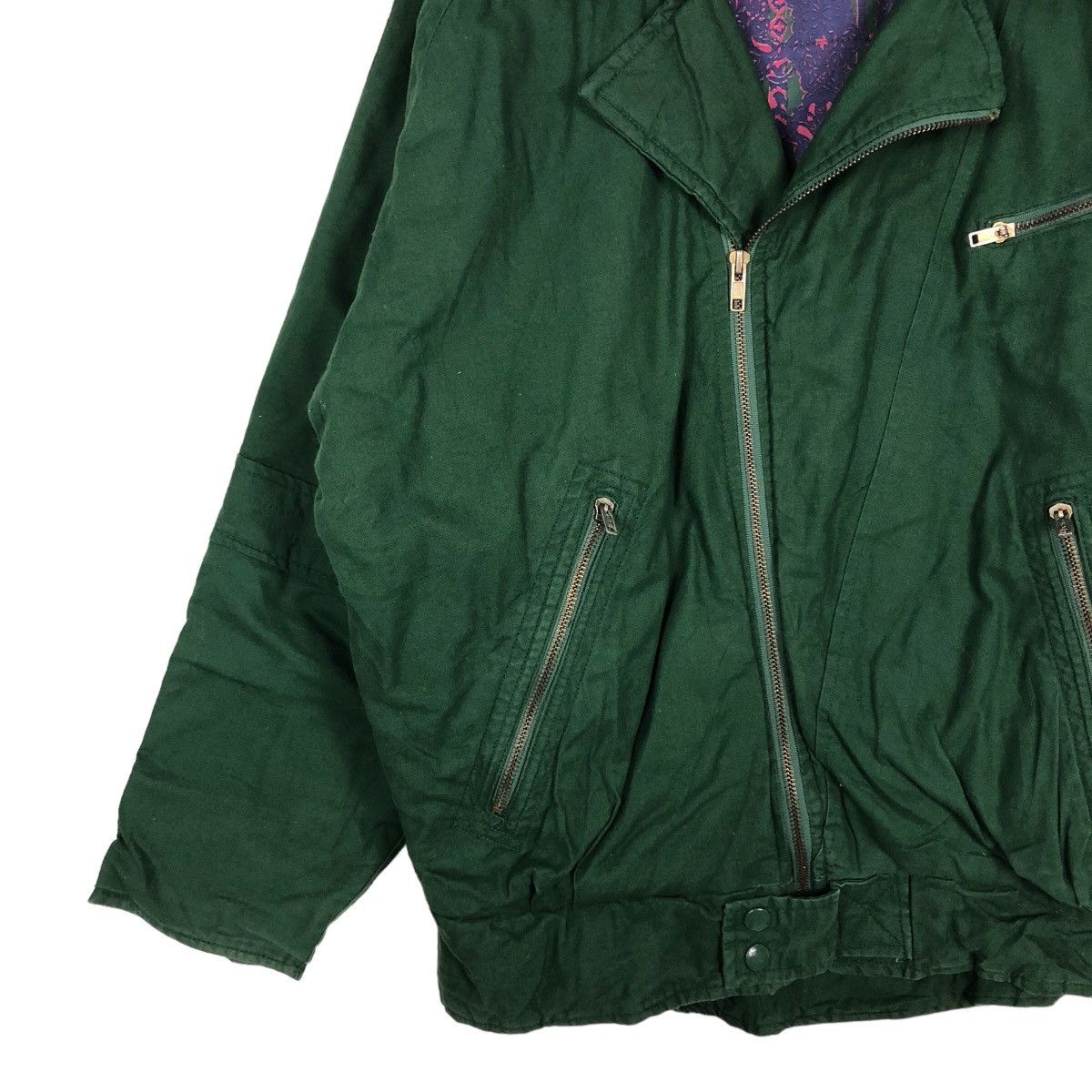 Japanese Brand 🔥Vintage Biker Jacket Double Collar Space Plan Issey Miyake Size US M / EU 48-50 / 2 - 4 Thumbnail
