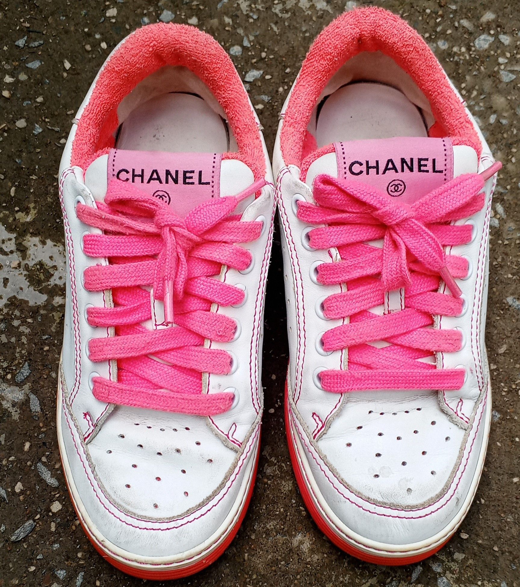 image of Chanel Sneaker in White, Women's (Size 4)