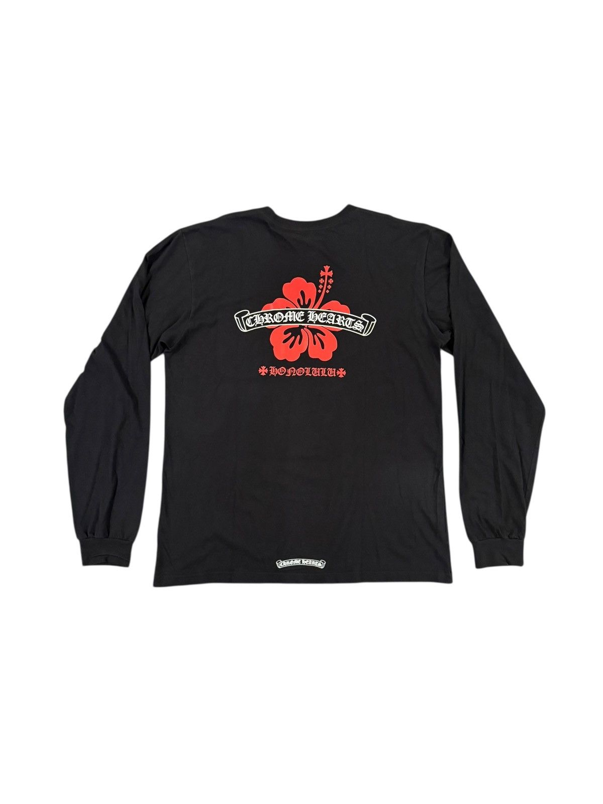 Chrome Hearts Honolulu Hibiscus Flower Long Sleeve Shirt