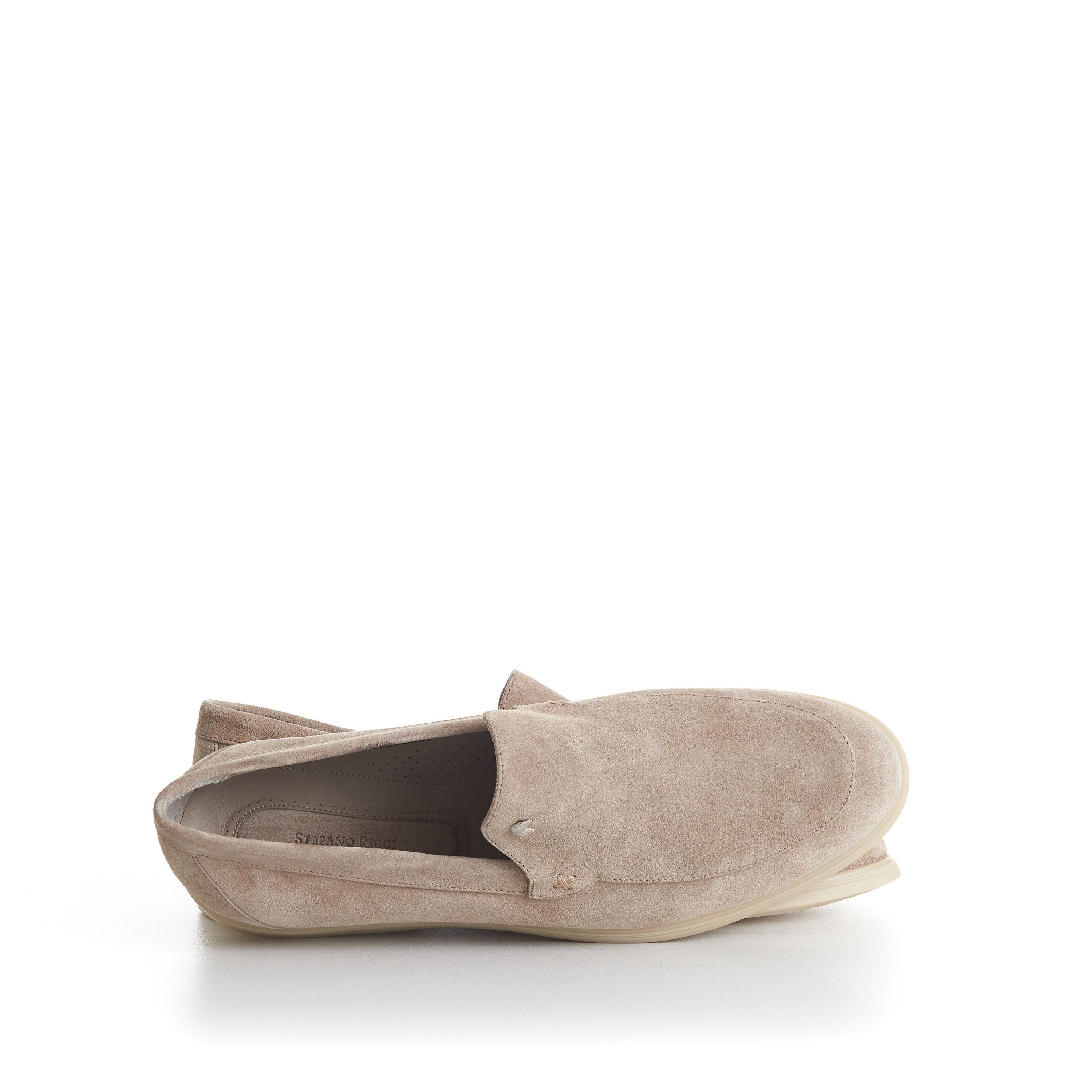 Stefano Ricci Beige Suede Slip-On Loafers - Eagle Head Hardware Size US 8.5 / EU 41-42 - 10 Thumbnail