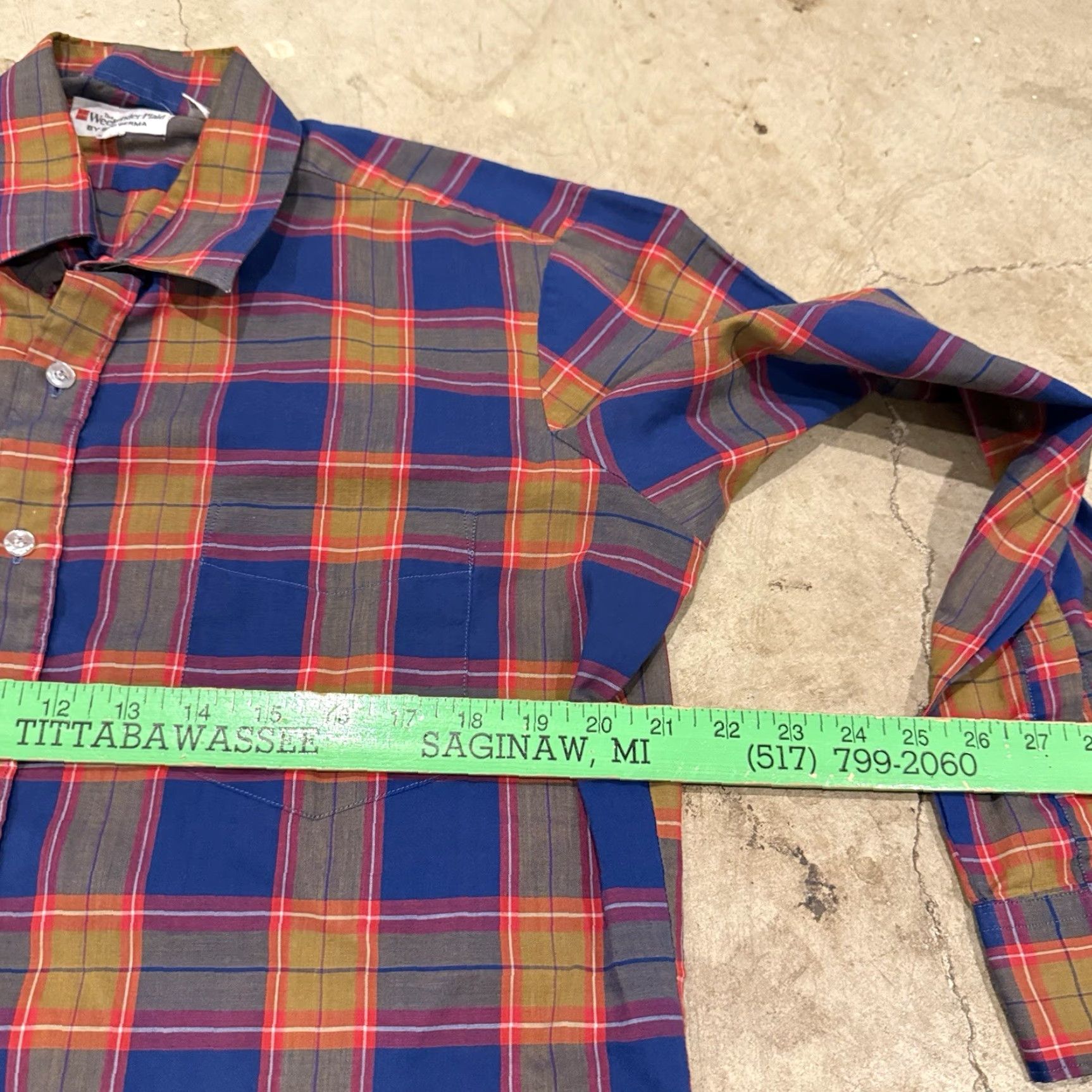 Vintage VINTAGE Bud Berma The Weekender Plaid Button-Up Shirt Large Regular Mens Plaid Sheer Breathable Cotton Blend Polyester Fall Size US L / EU 52-54 / 3 - 5 Thumbnail