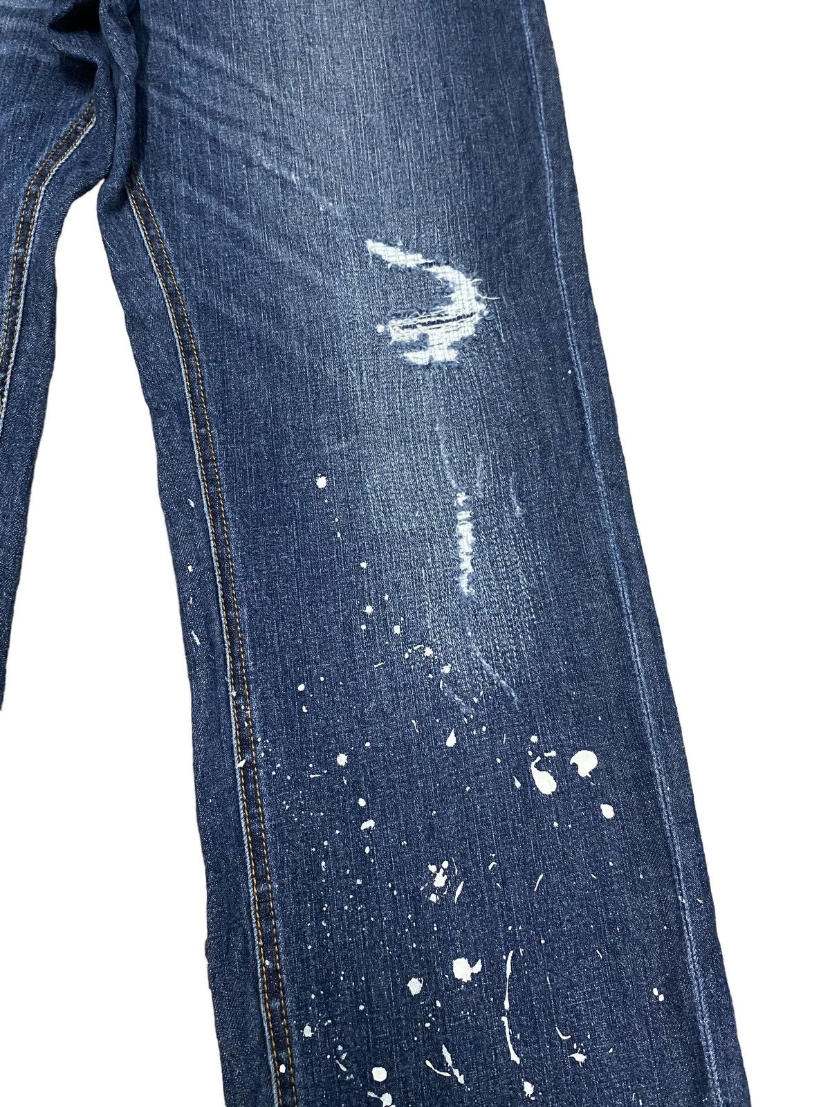 Japanese Brand Nesta painted distressed jeans Size US 32 / EU 48 - 5 Thumbnail