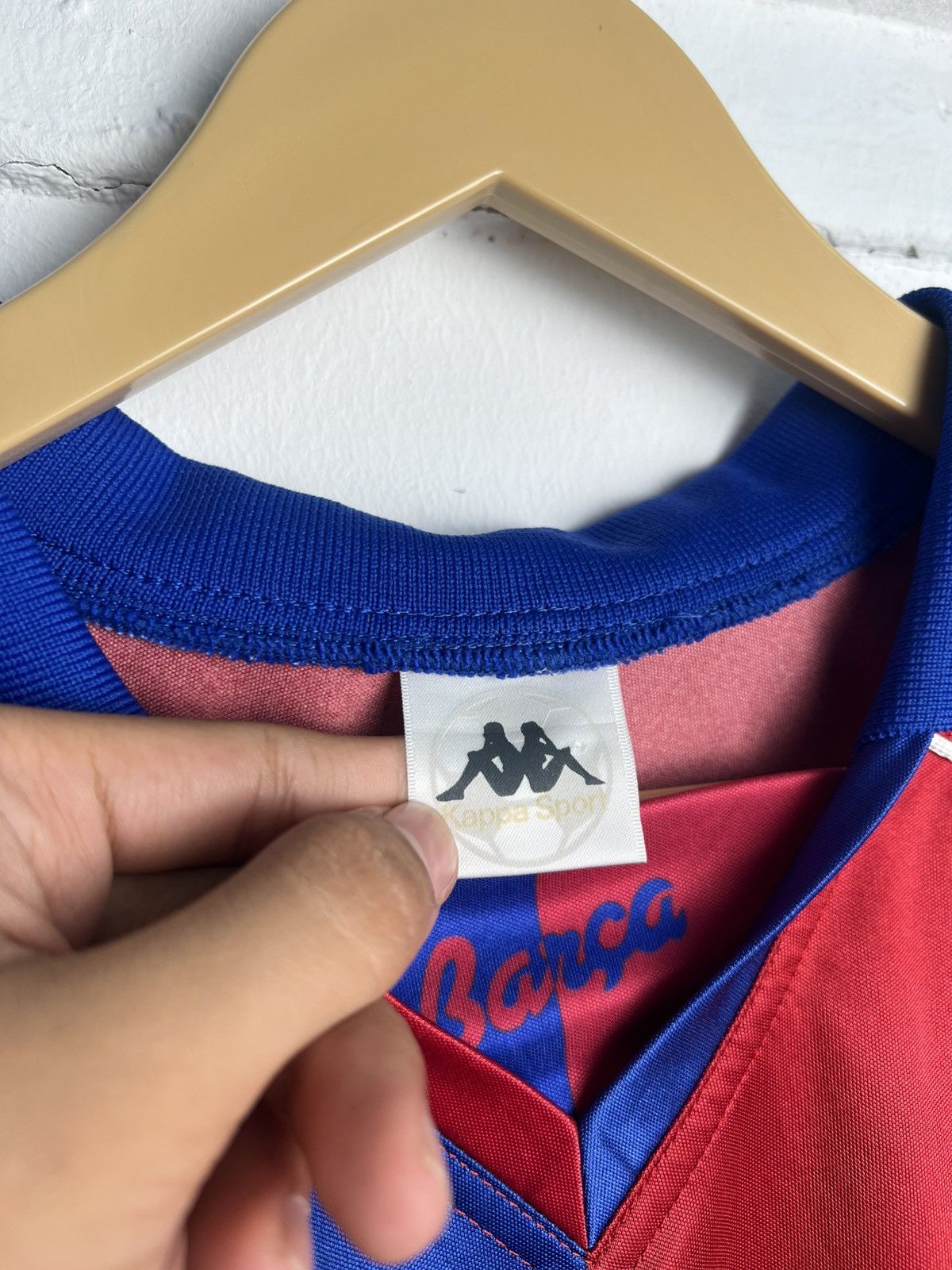 Kappa Vintage 1992/1995 Kappa Bercelona Monogram Jersey Size US L / EU 52-54 / 3 - 5 Thumbnail