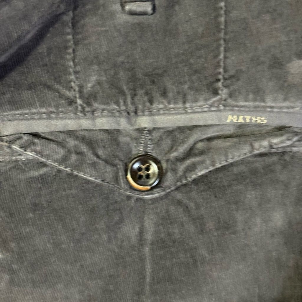 Other Myths Dark Brown Fine Wale Corduroy Straight Leg Pant Size US 38 / EU 54 - 5 Thumbnail