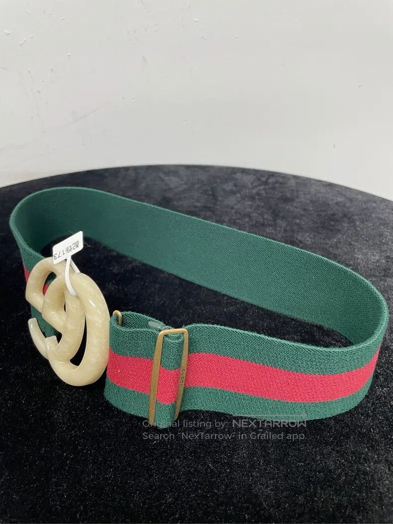 Gucci Gucci Double G striped belt Size ONE SIZE - 6 Thumbnail