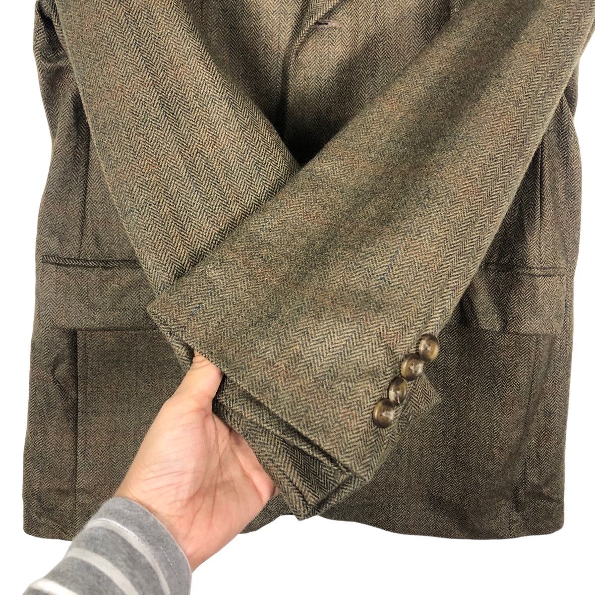 Ralph Lauren 🔥Herringbone Wool Double Breast Coats Ralph Lauren Size US M / EU 48-50 / 2 - 12 Thumbnail
